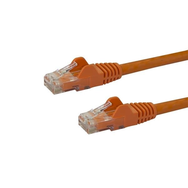 Cable 2M Naranja Red Gigabit Cat6 Ethernet Rj45 Snagless