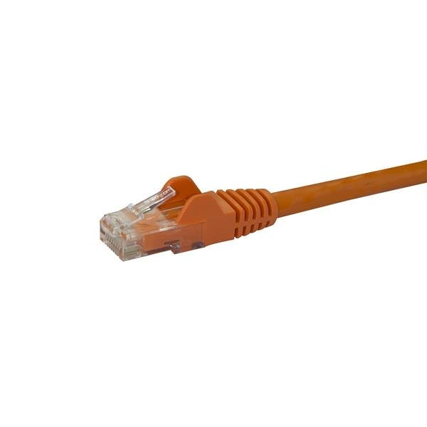 Cable 2M Naranja Red Gigabit Cat6 Ethernet Rj45 Snagless