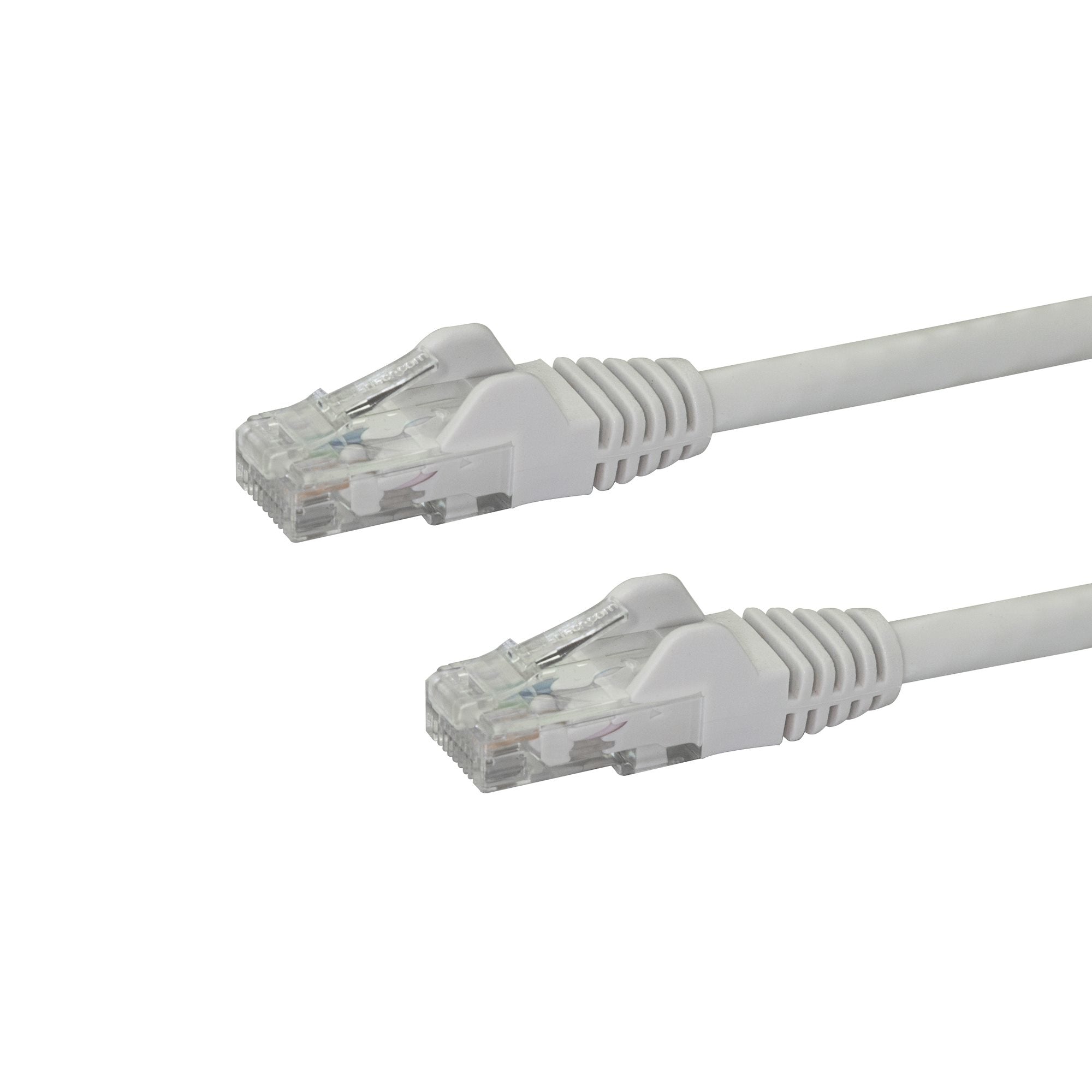 Cable Red De 30Cm Blanco Cat6 Ethernet Gigabit Sin Enganches