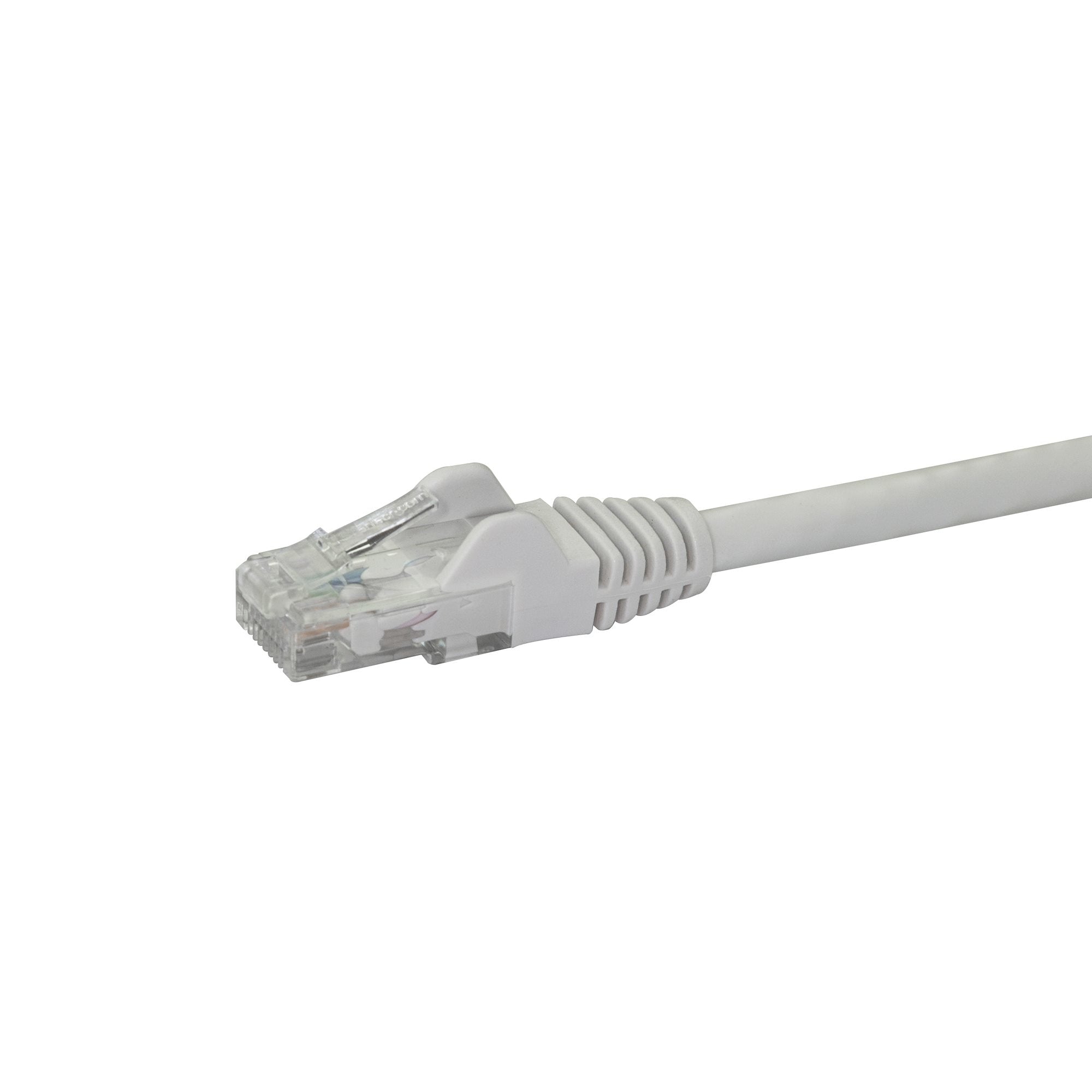 Cable Red De 30Cm Blanco Cat6 Ethernet Gigabit Sin Enganches