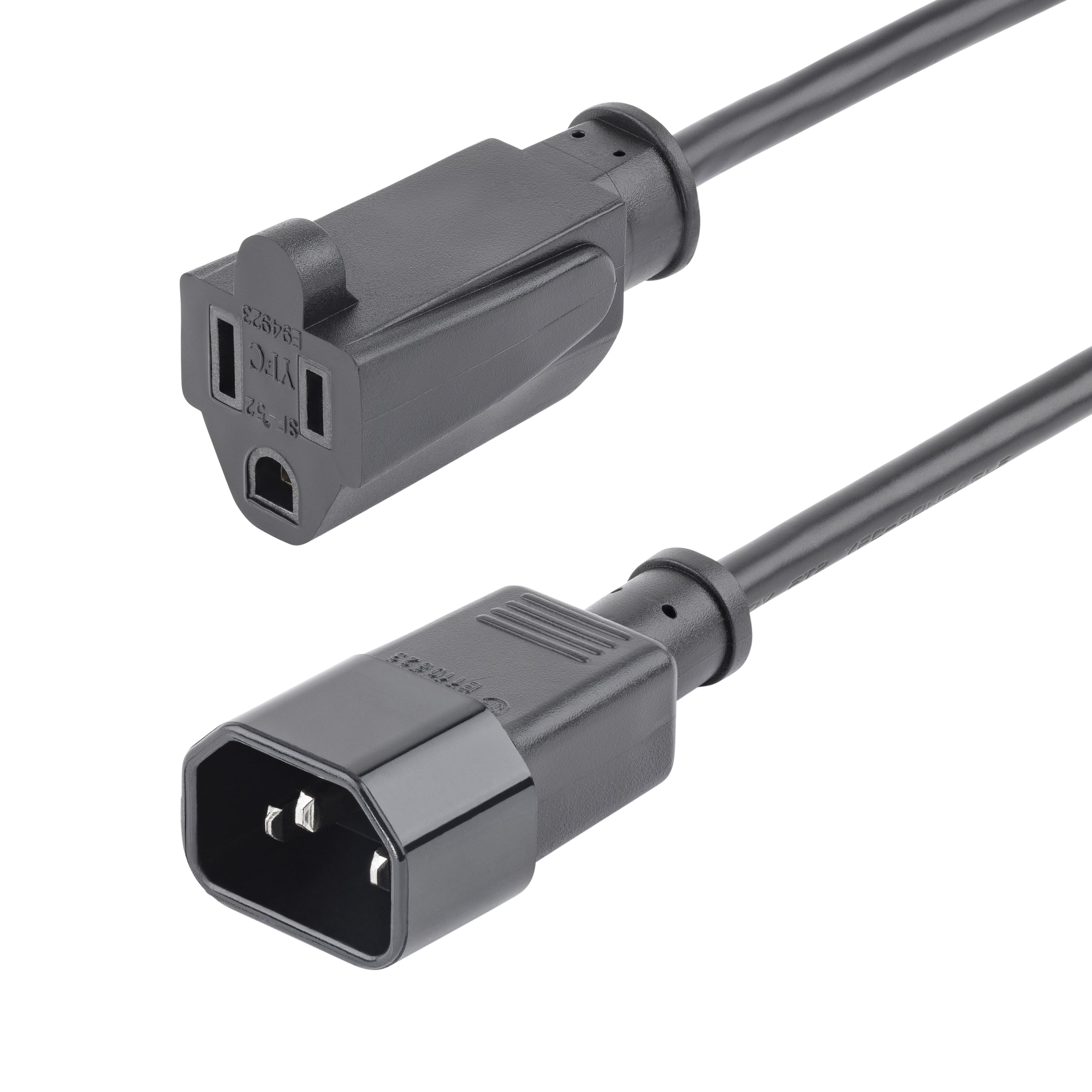 Cable De Poder Pc De 0.3M - Pa Ck 10 - Adaptador Nema 5 15R A C14