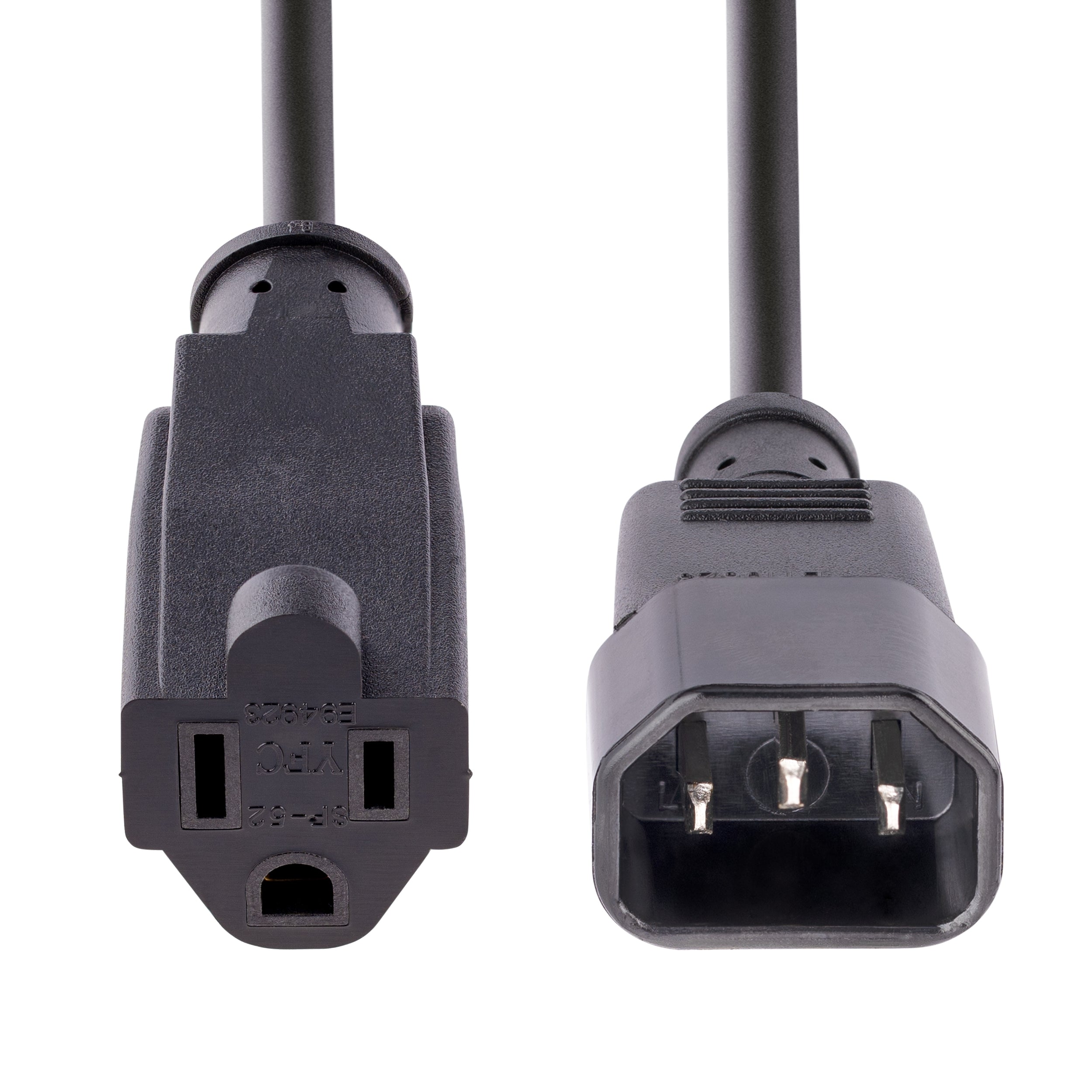 Cable De Poder Pc De 0.3M - Pa Ck 10 - Adaptador Nema 5 15R A C14