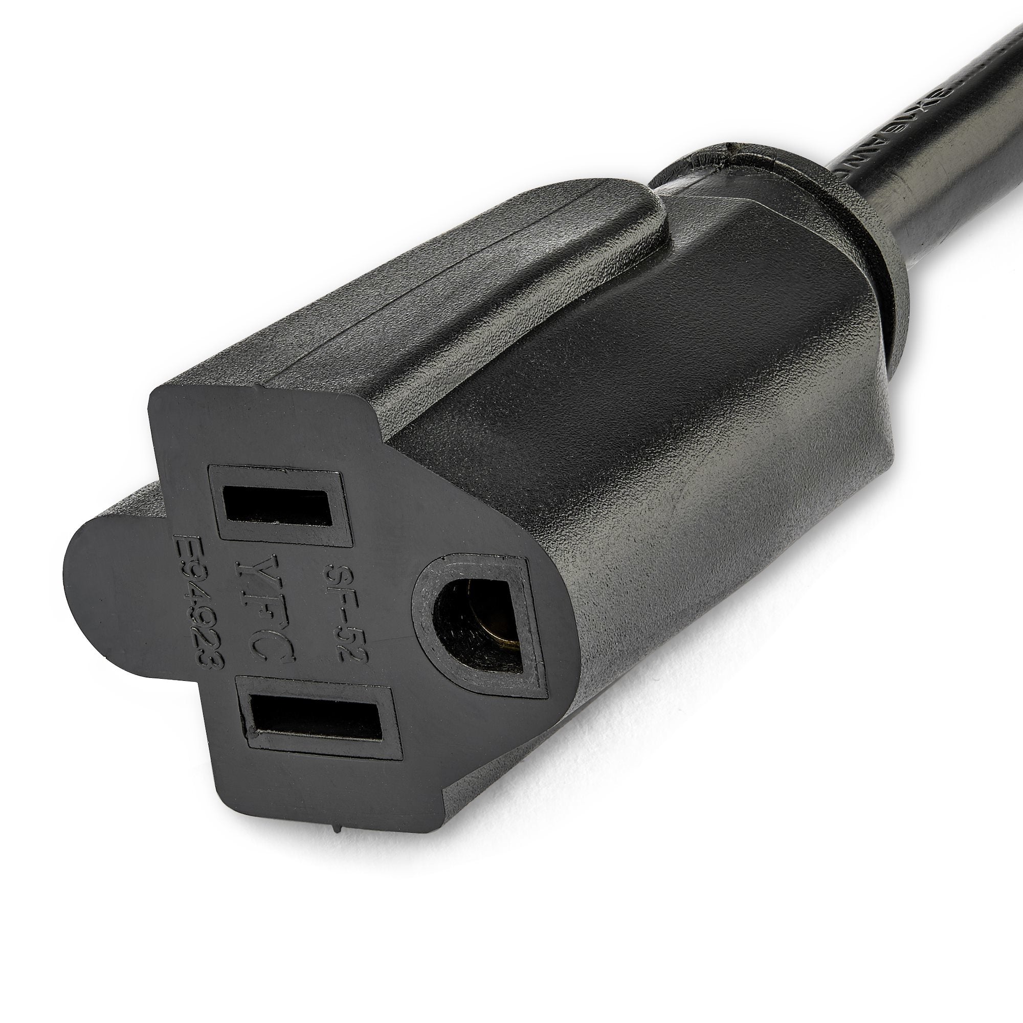 Cable De Extension Nema 5-15R A Nema 5-15P Acodado 90Cm