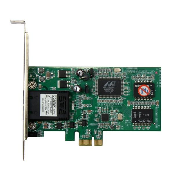 Tarjeta Pci Express Ethernet Fibra Red Sc Multimodo 550M