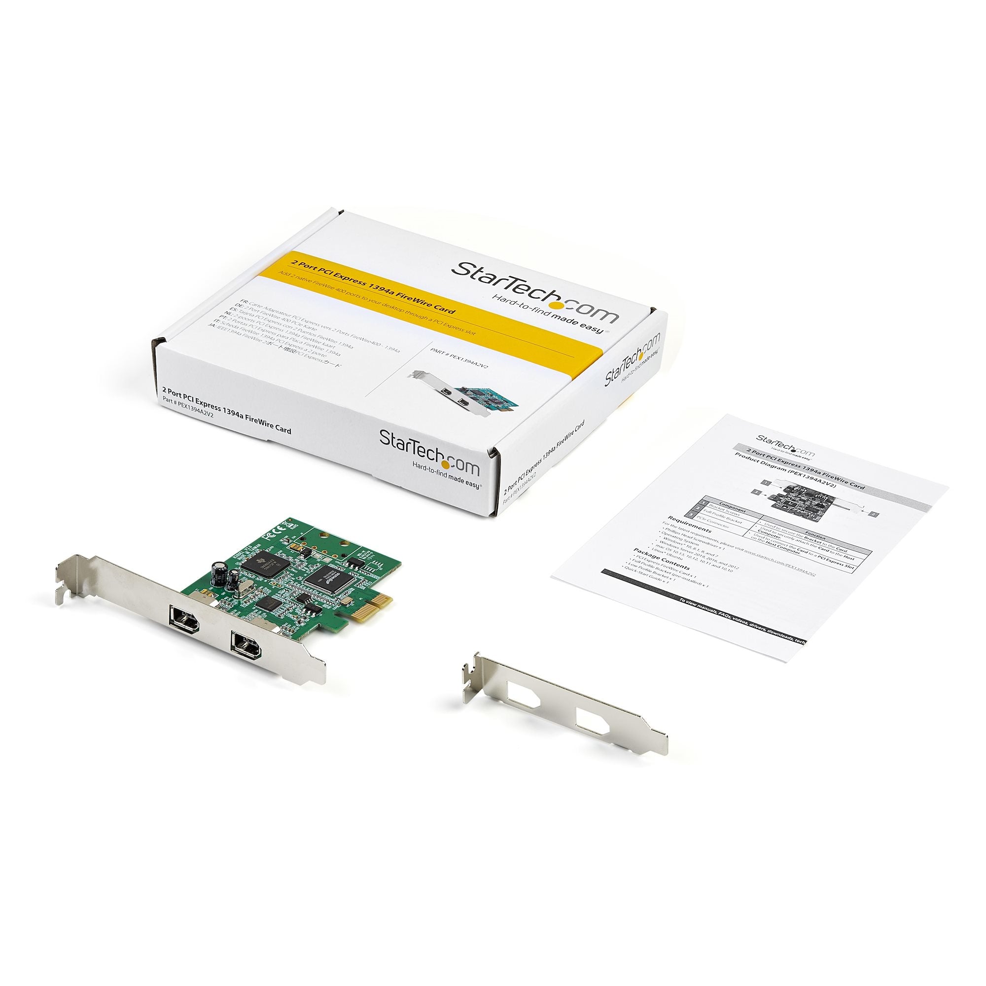 Adaptador Tarjeta Firewire Pci E 2 Puertos - Chipset Ti Tsb82Aa2