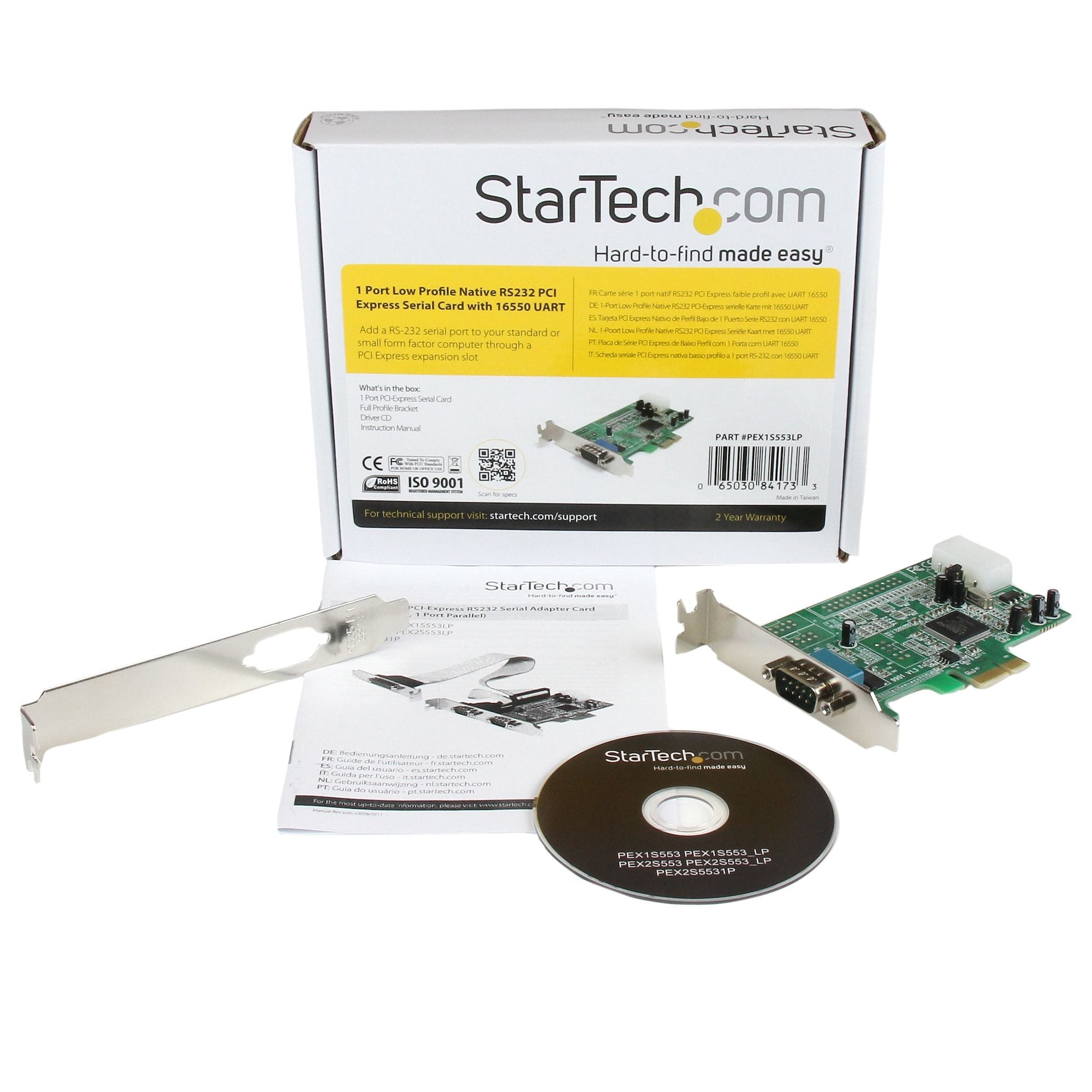 Tarjeta Adaptadora Pci Express Pcie Perfil Bajo 1 Puerto Serial.