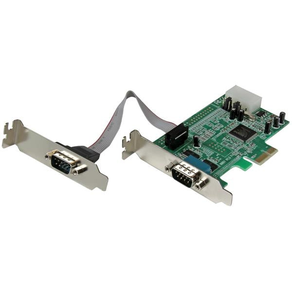 Tarjeta Adaptador Pci Express Perfil Bajo 2 Puertos Seriales  .