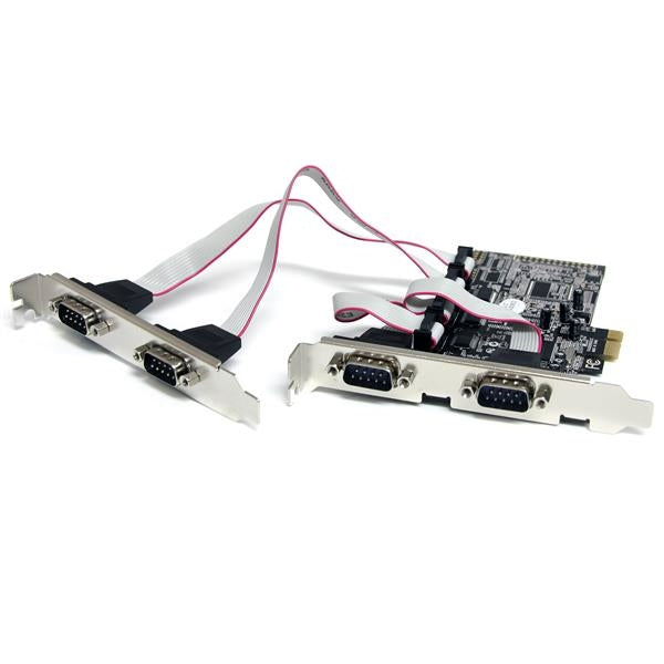 Tarjeta Adaptadora Pci Express Pcie 4 Puertos Serial Rs232 Db9 .