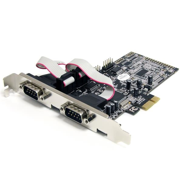 Tarjeta Adaptadora Pci Express Pcie 4 Puertos Serial Rs232 Db9 .