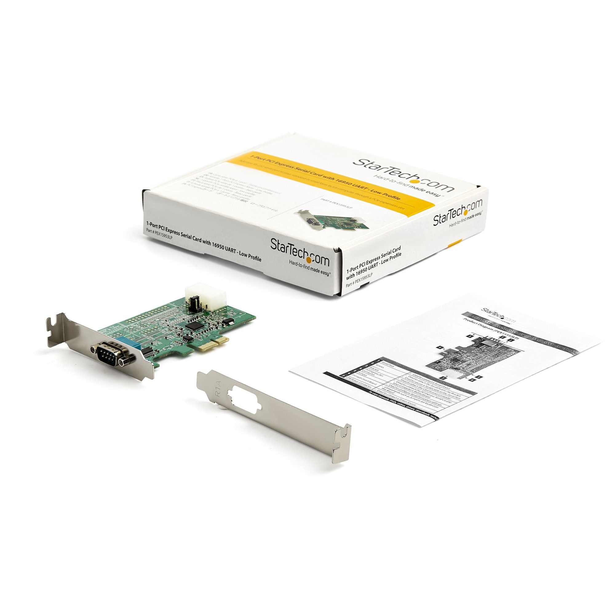 Tarjeta Adaptadora Serial Pcie Rs232 4 Puertos - Uart 16950 - Lp