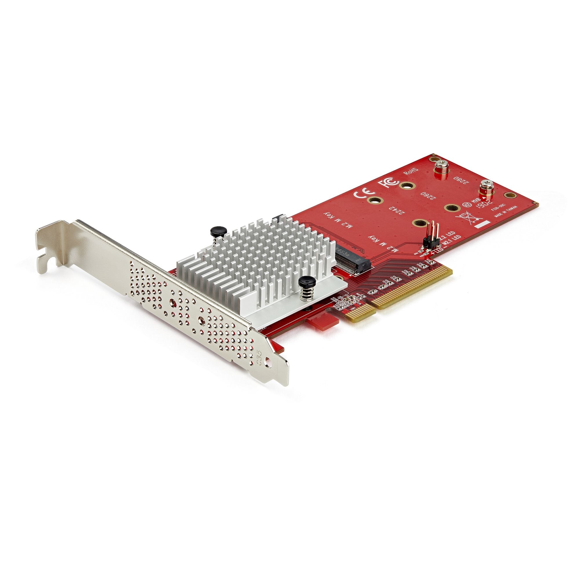 Tarjeta Adaptadora Pcie 3.0 Para M.2 Ssd - Doble X8 - Adaptador Pci Express 3.0 Para Pcie Nvme Y Pcie Ahci M.2 Ssd - Startech.Com Mod. Pex8M2E2