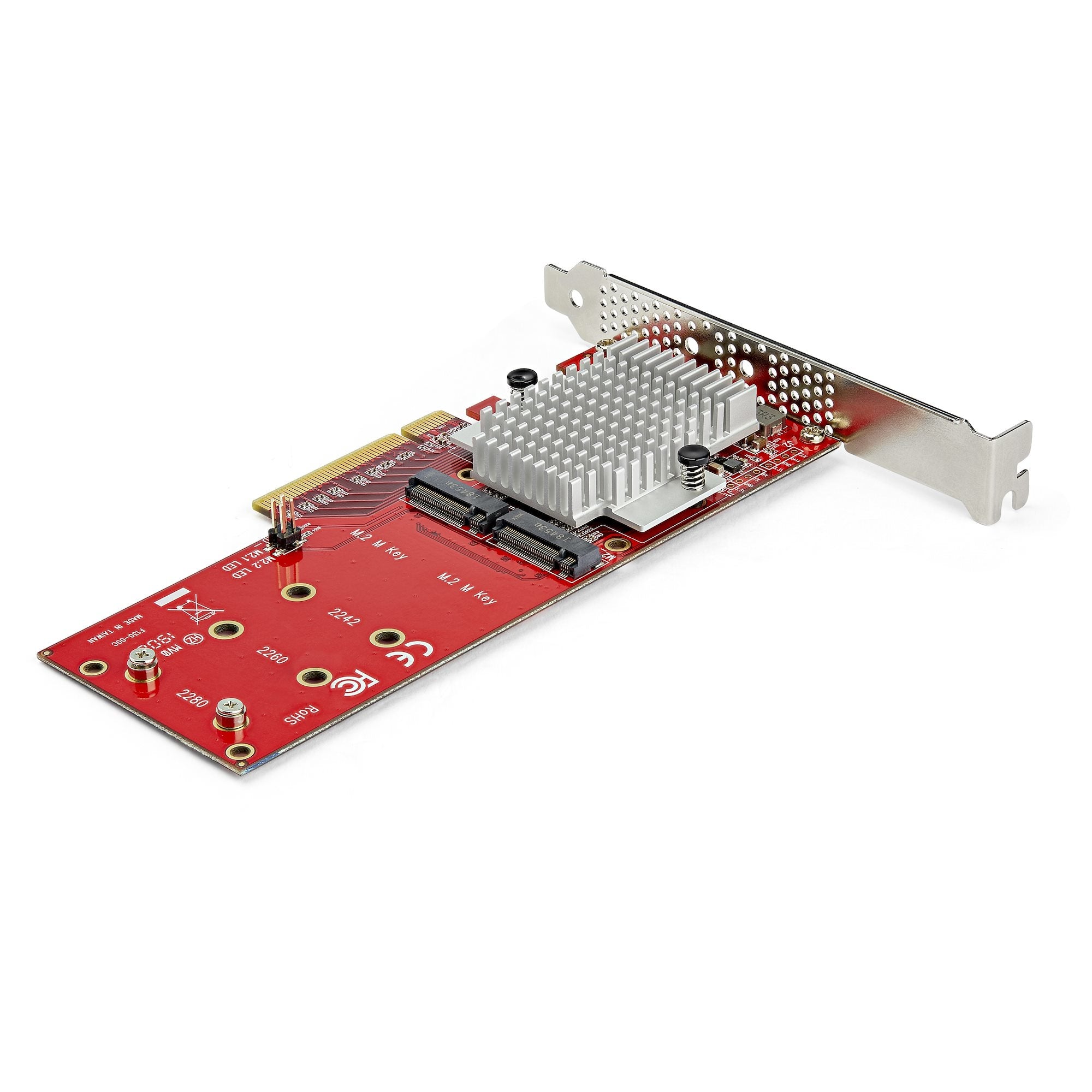 Tarjeta Adaptadora Pcie 3.0 Para M.2 Ssd - Doble X8 - Adaptador Pci Express 3.0 Para Pcie Nvme Y Pcie Ahci M.2 Ssd - Startech.Com Mod. Pex8M2E2