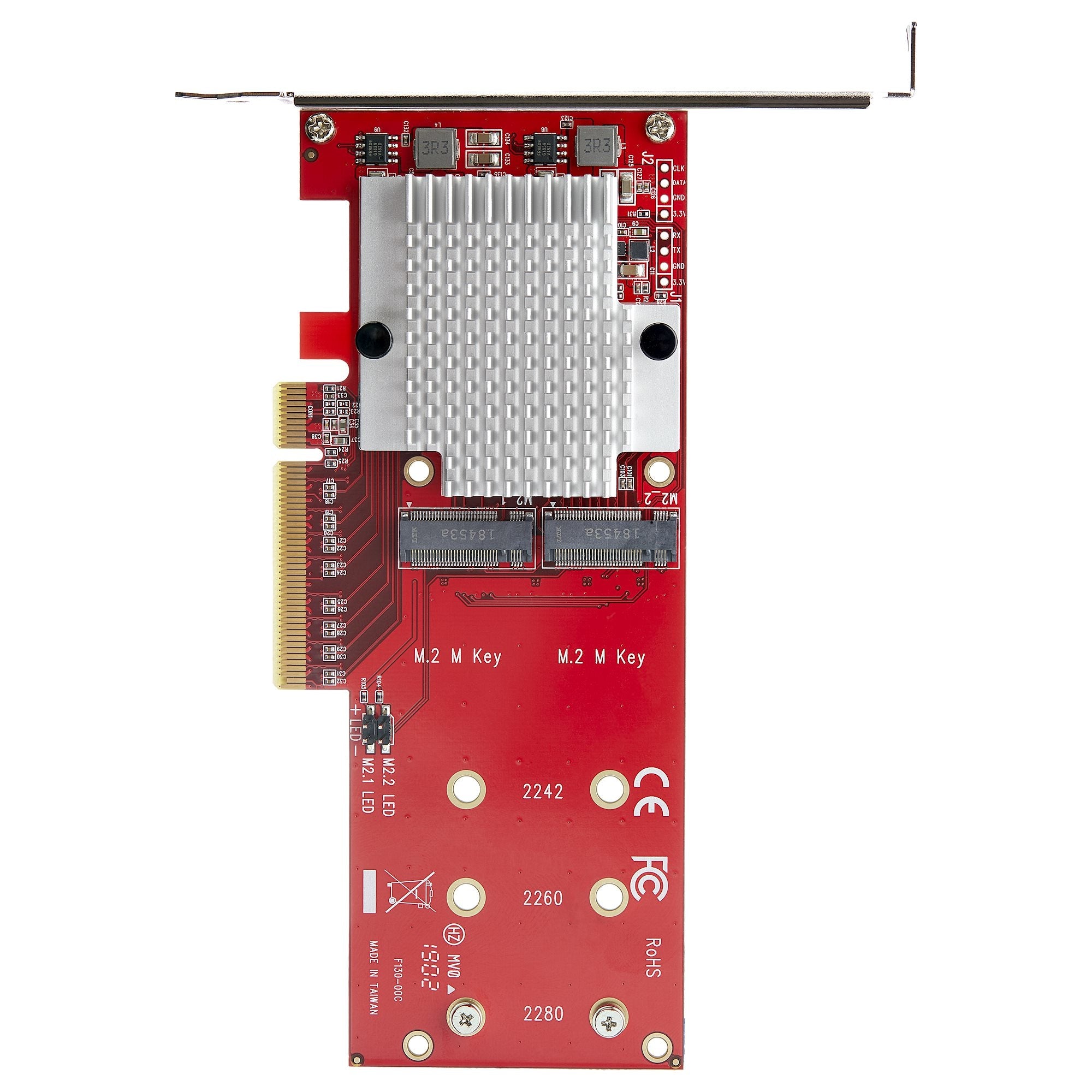 Tarjeta Adaptadora Pcie 3.0 Para M.2 Ssd - Doble X8 - Adaptador Pci Express 3.0 Para Pcie Nvme Y Pcie Ahci M.2 Ssd - Startech.Com Mod. Pex8M2E2