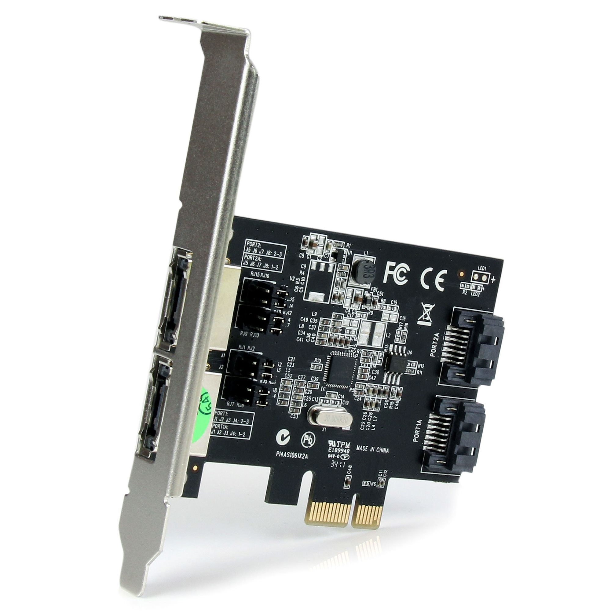 Tarjeta Pci Express 2 Puertos Esata 2 Sata Iii 6Gbps Controlador