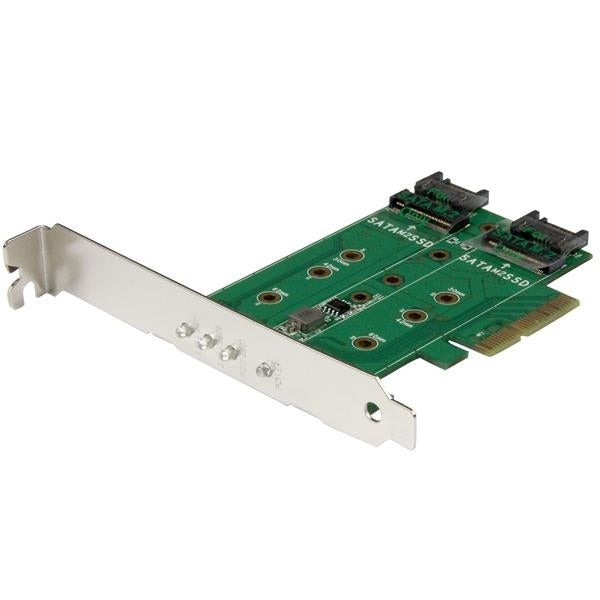 Tarjeta Adaptadora Pci Express 3.0 De 3 Puertos M.2 Para Ssd - 1X Nvme - 2X Sata Iii (Pexm2Sat32N1) - Startech.Com Mod. Pexm2Sat32N1