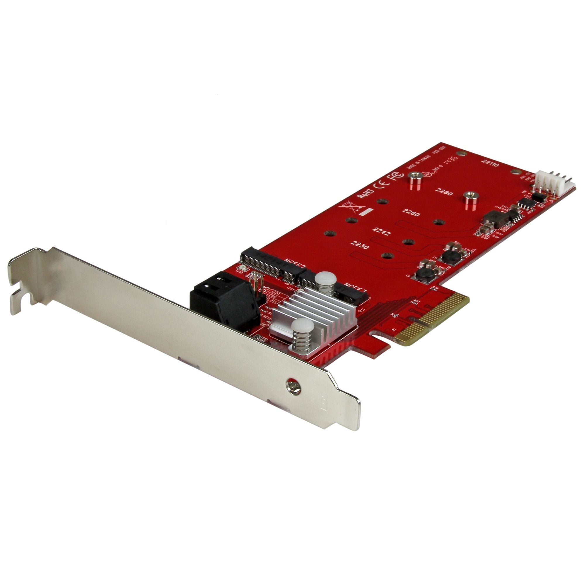 Tarjeta Pci Express 2X Ssd Ngff M.2 2X Sata Iii Controlador