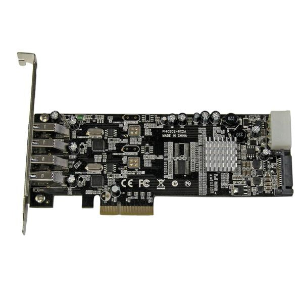 Tarjeta Pci Express 4 Puertos Usb 3.0 Fuente Sata Molex Uasp