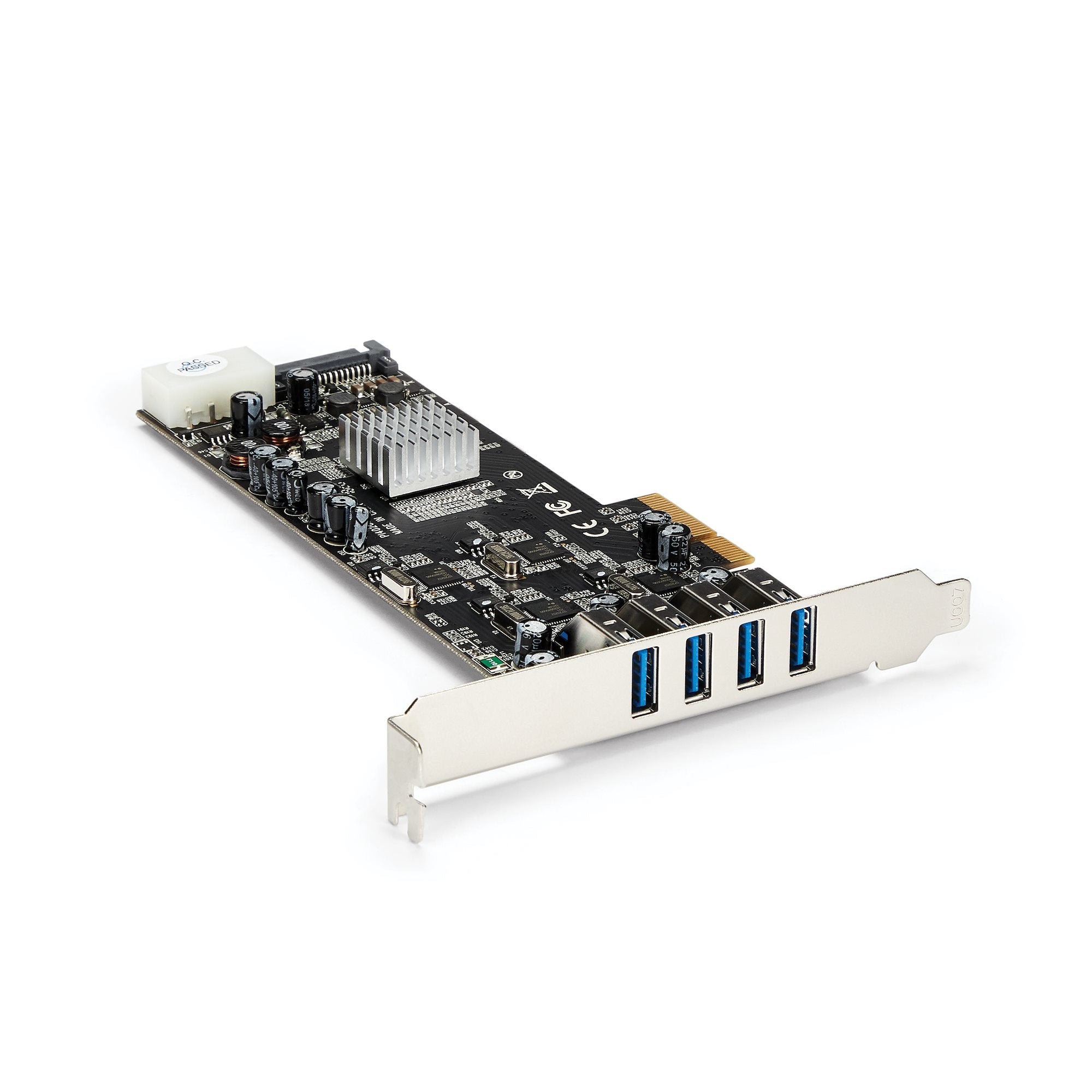 Tarjeta Pci Express 4 Puertos Usb 3.0 Quadbus Sata Lp4 Uasp