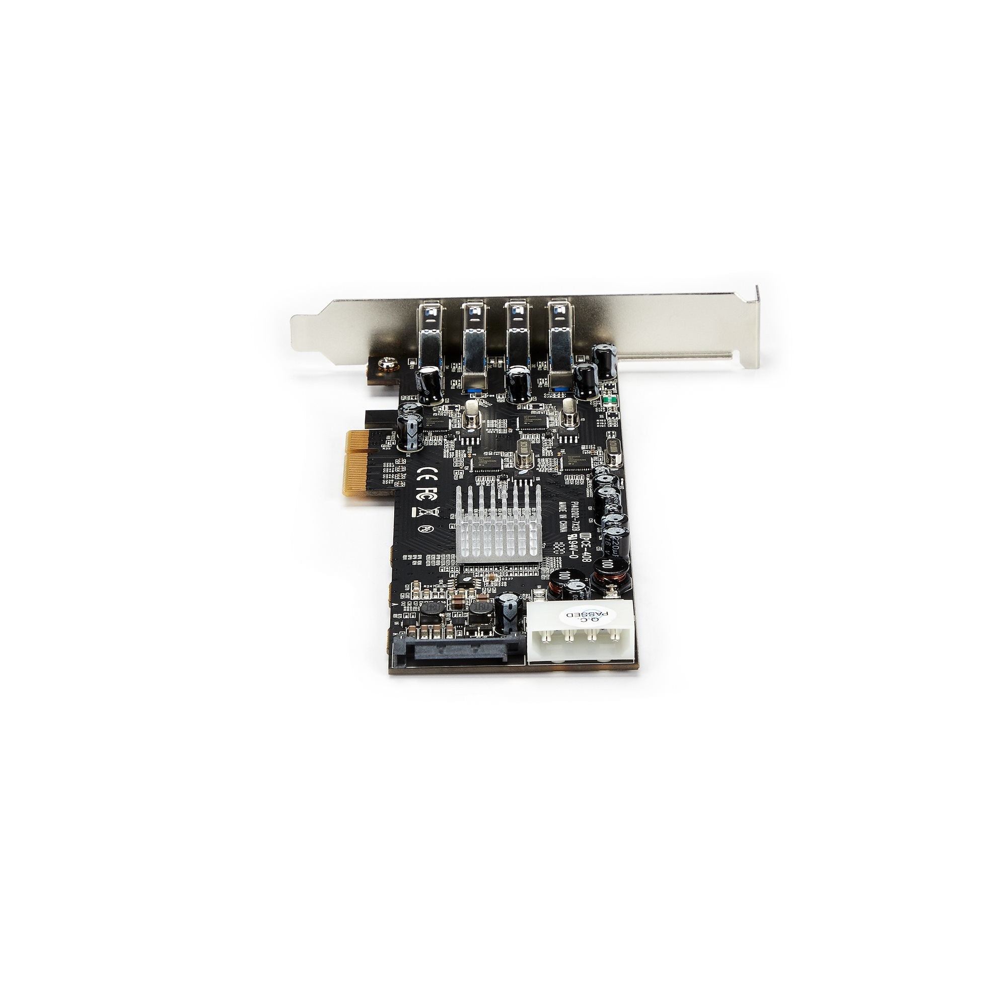 Tarjeta Pci Express 4 Puertos Usb 3.0 Quadbus Sata Lp4 Uasp