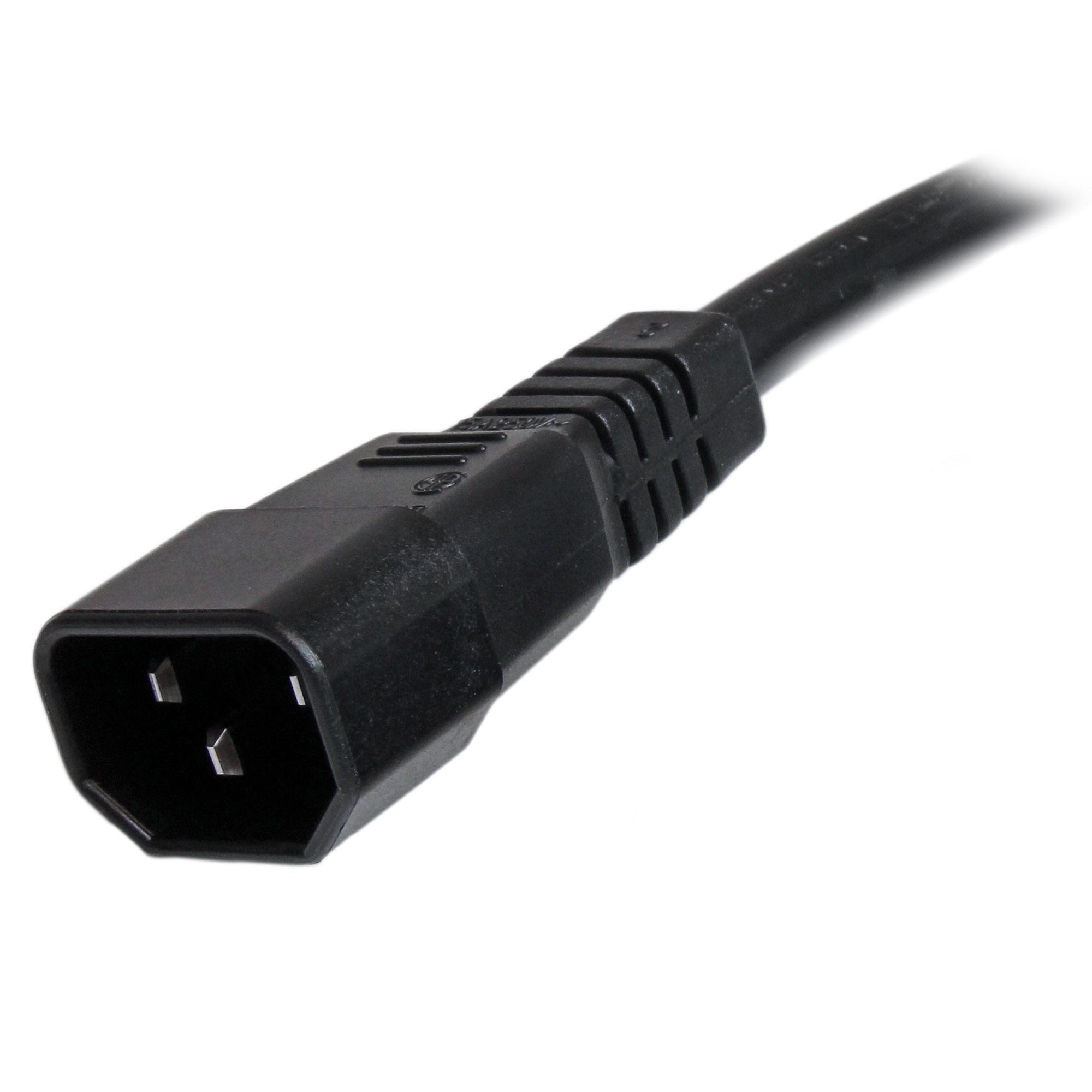 Cable 91Cm 14 Awg Adaptador Jumper Bridge Iec C14 A Iec C15 Para Servidor Ups - Startech.Com Mod. Pxtc14C153