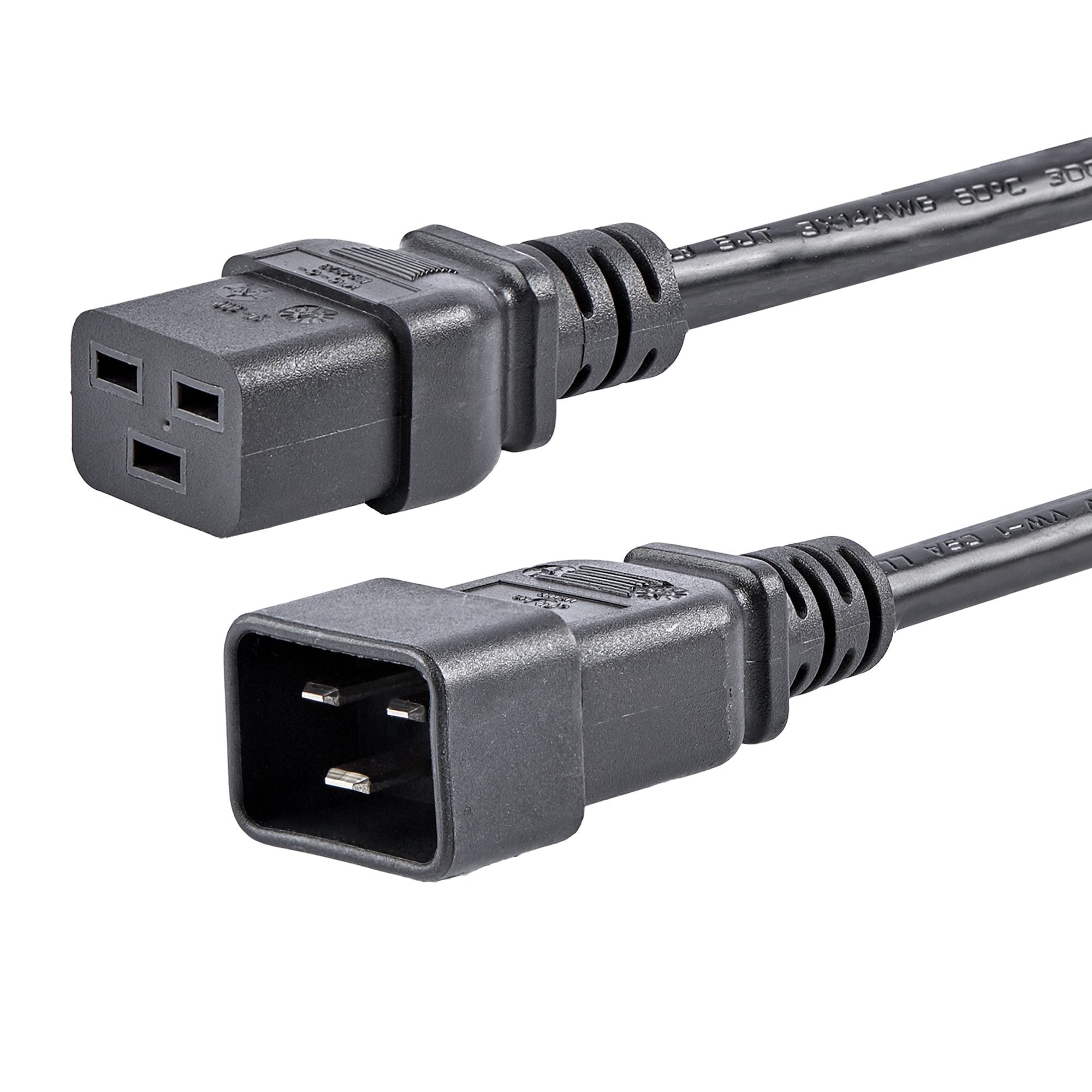 Cable De Corriente De 1.8M De Extension - 14Awg - C19 A C20 - 15A 250V - Servicio Pesado - Cable De Alimentacion - Startech.Com Mod. Pxtc19C20146