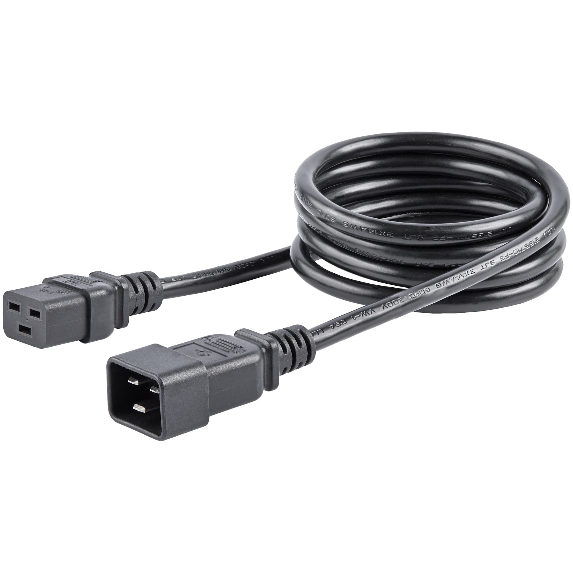 Cable De Corriente De 1.8M De Extension - 14Awg - C19 A C20 - 15A 250V - Servicio Pesado - Cable De Alimentacion - Startech.Com Mod. Pxtc19C20146