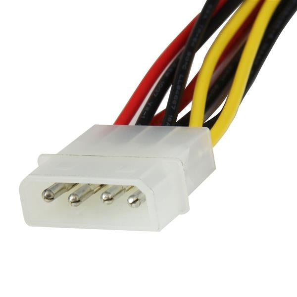 Cable 30Cm Adaptador Corriente Divisor Molex A 2X Sata Acodado .