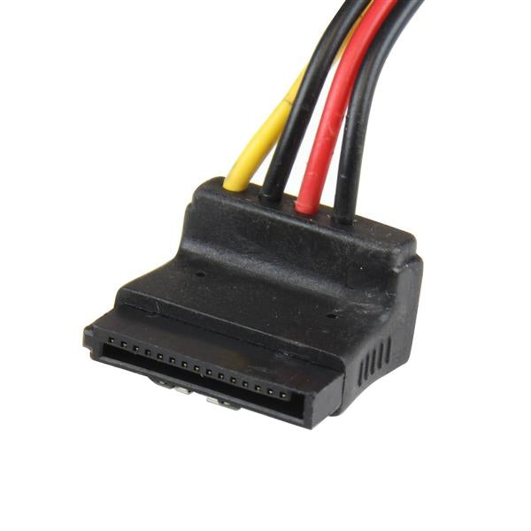 Cable 30Cm Adaptador Corriente Divisor Molex A 2X Sata Acodado .