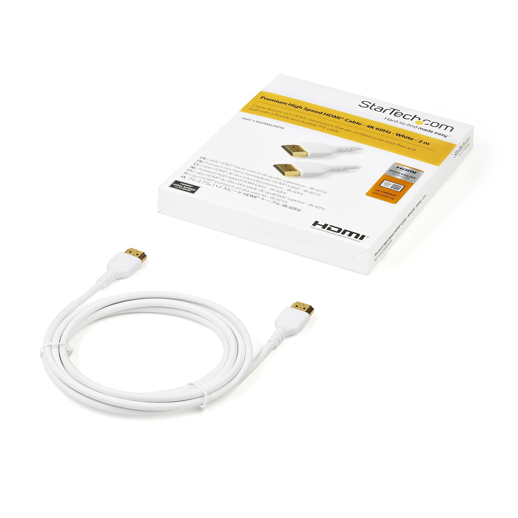 Cable Hdmi De Alta Velocidad De 2M Con Ethernet - Fibra Aramida