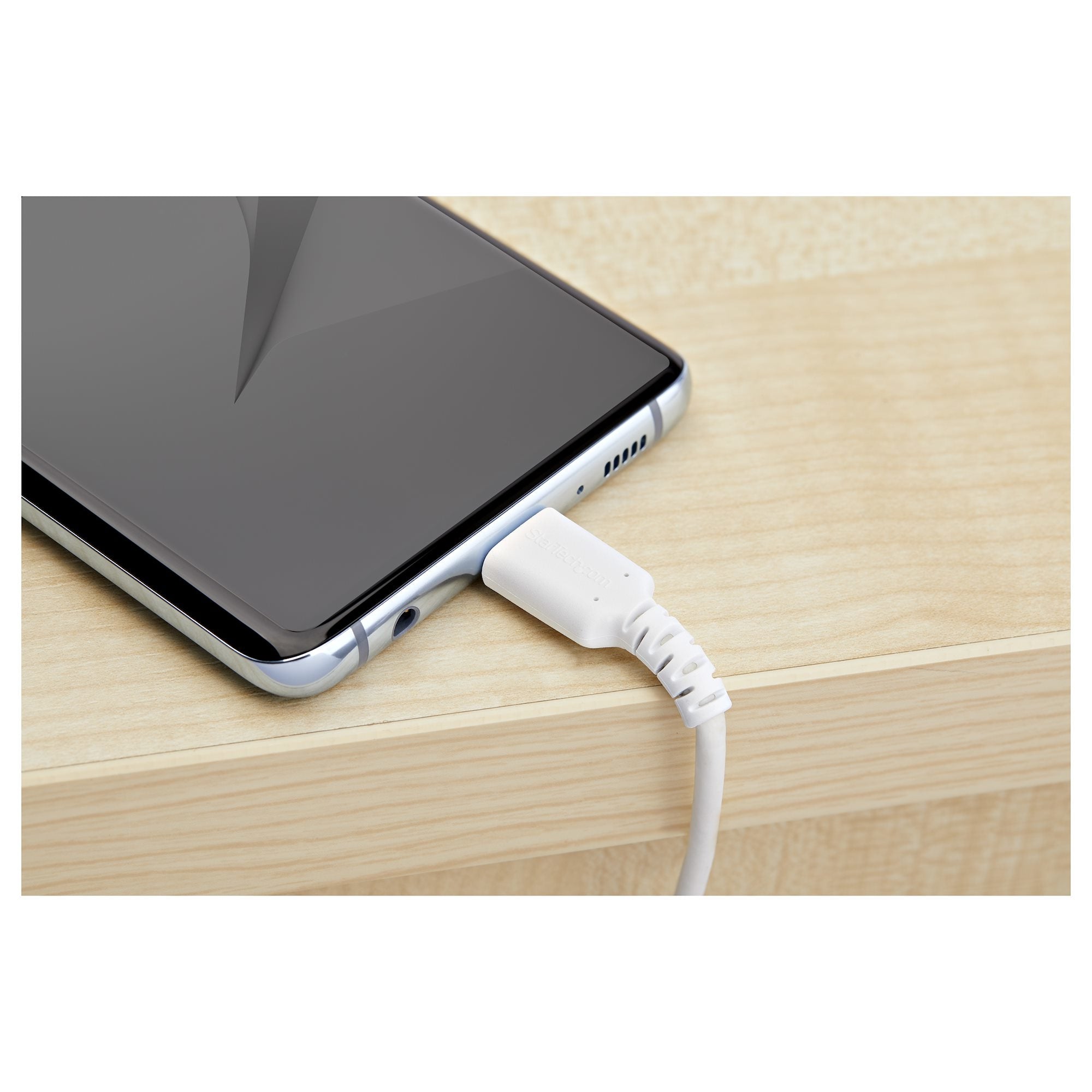 Cable Usb 2.0 A Usb-C De 1 M Blanco - Con Fibra Aramida