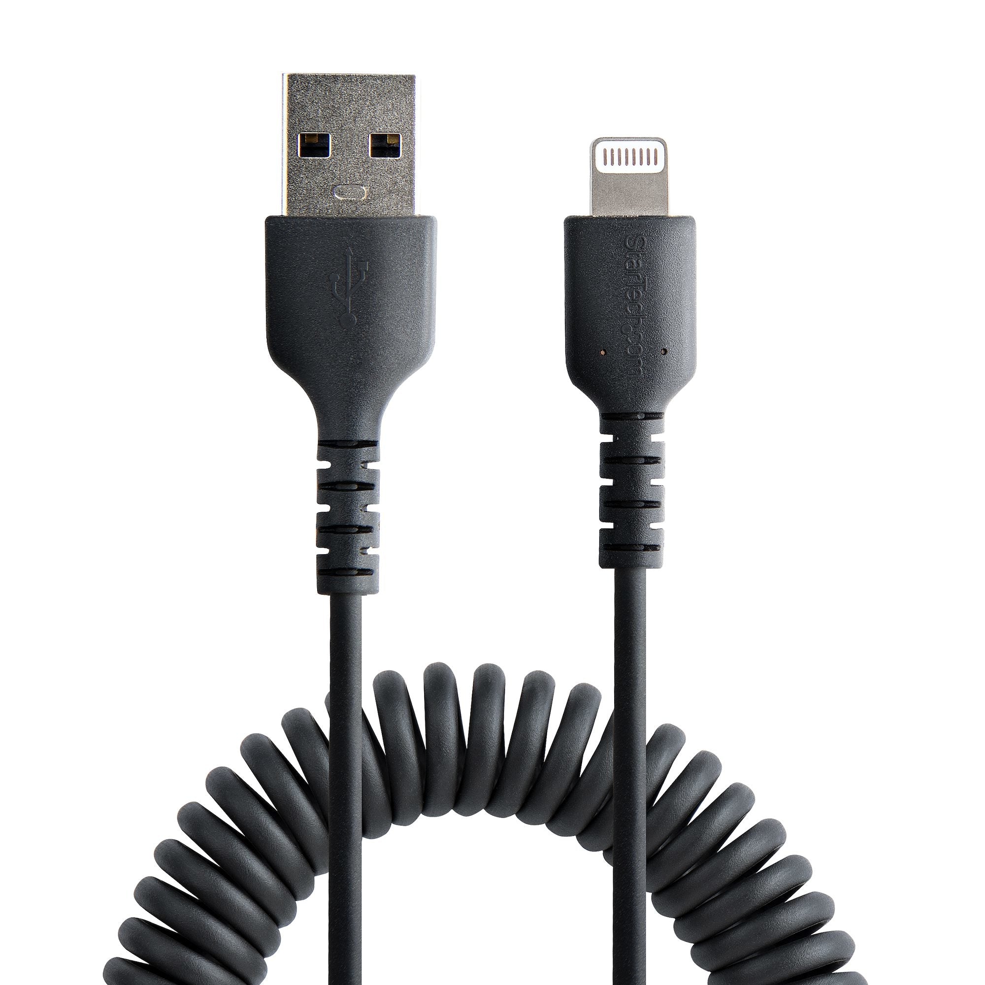 Cable 50Cm Usb A Lightning Mfi En Espiral Carga De Iphone