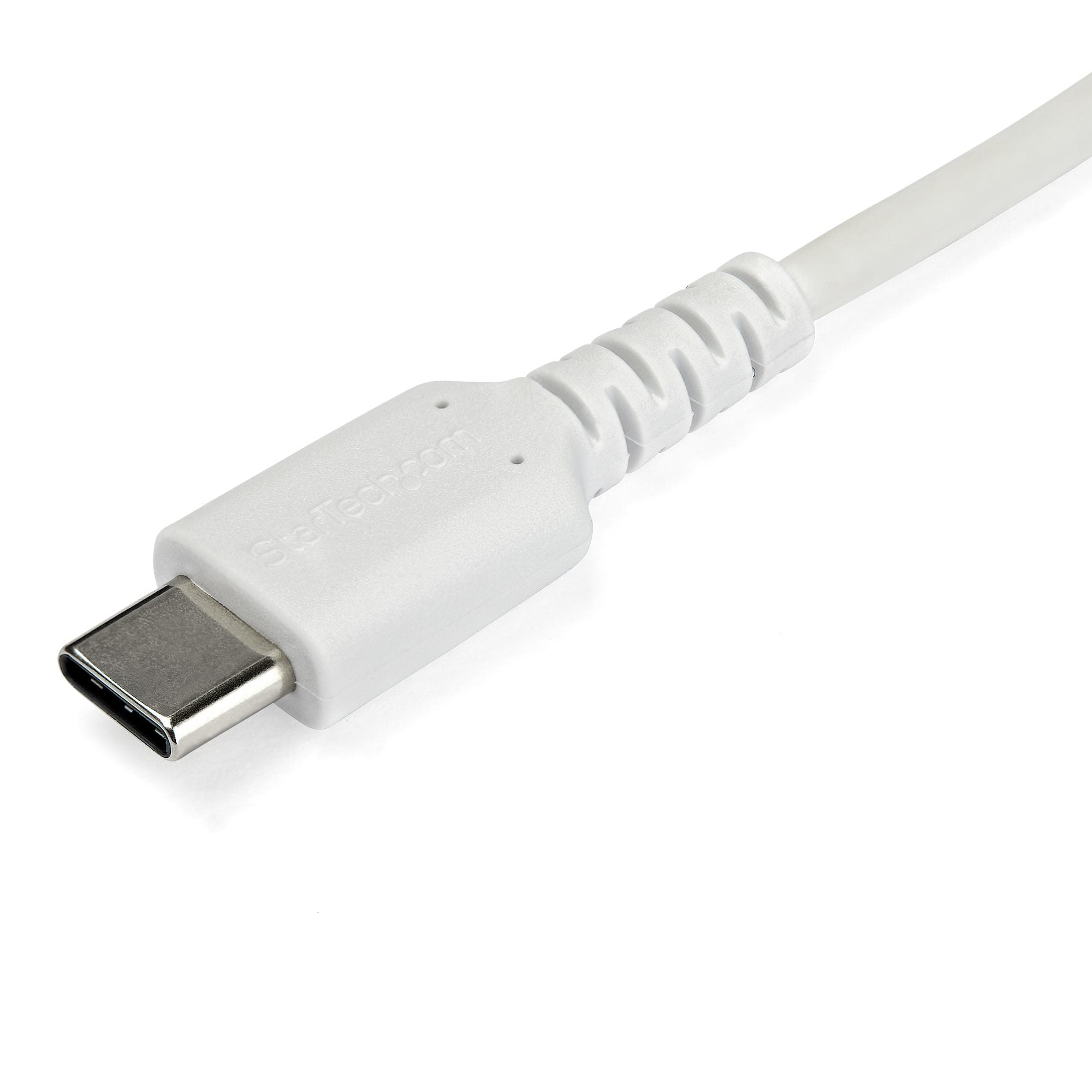 Cable Usb Tipo C De 1 M Blanco-Con Fibra Aramida