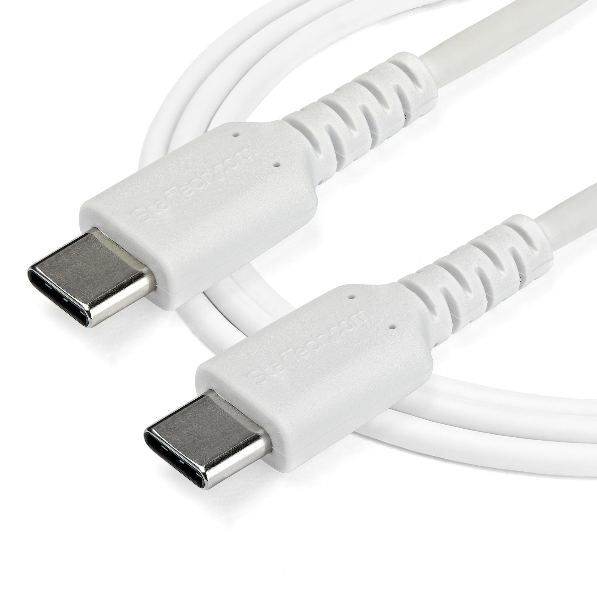 Cable Usb Tipo C De 1 M Blanco-Con Fibra Aramida