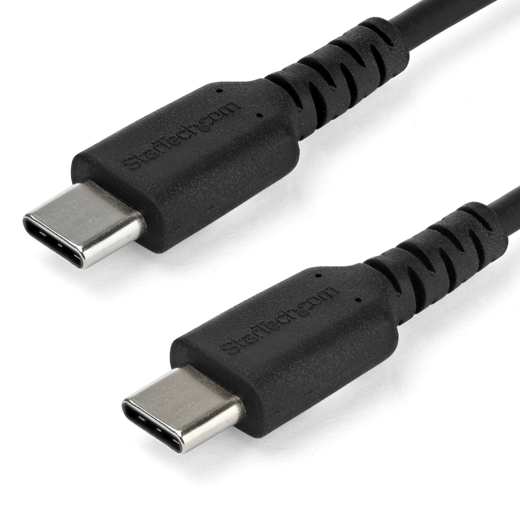 Cable Usb Tipo C De 2 M - Cable Usb C 2.0 Resistente De Carga Y Datos - Macho A Macho - Negro (Rusb2Cc2Mb) - Startech.Com Mod. Rusb2Cc2Mb