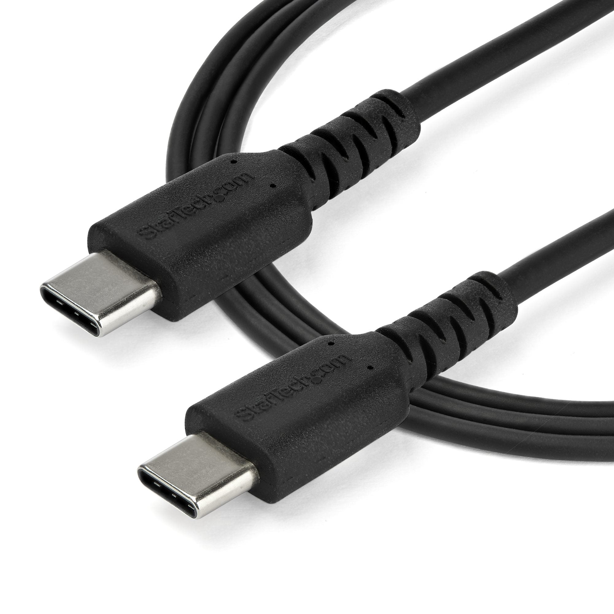 Cable Usb Tipo C De 2 M - Cable Usb C 2.0 Resistente De Carga Y Datos - Macho A Macho - Negro (Rusb2Cc2Mb) - Startech.Com Mod. Rusb2Cc2Mb