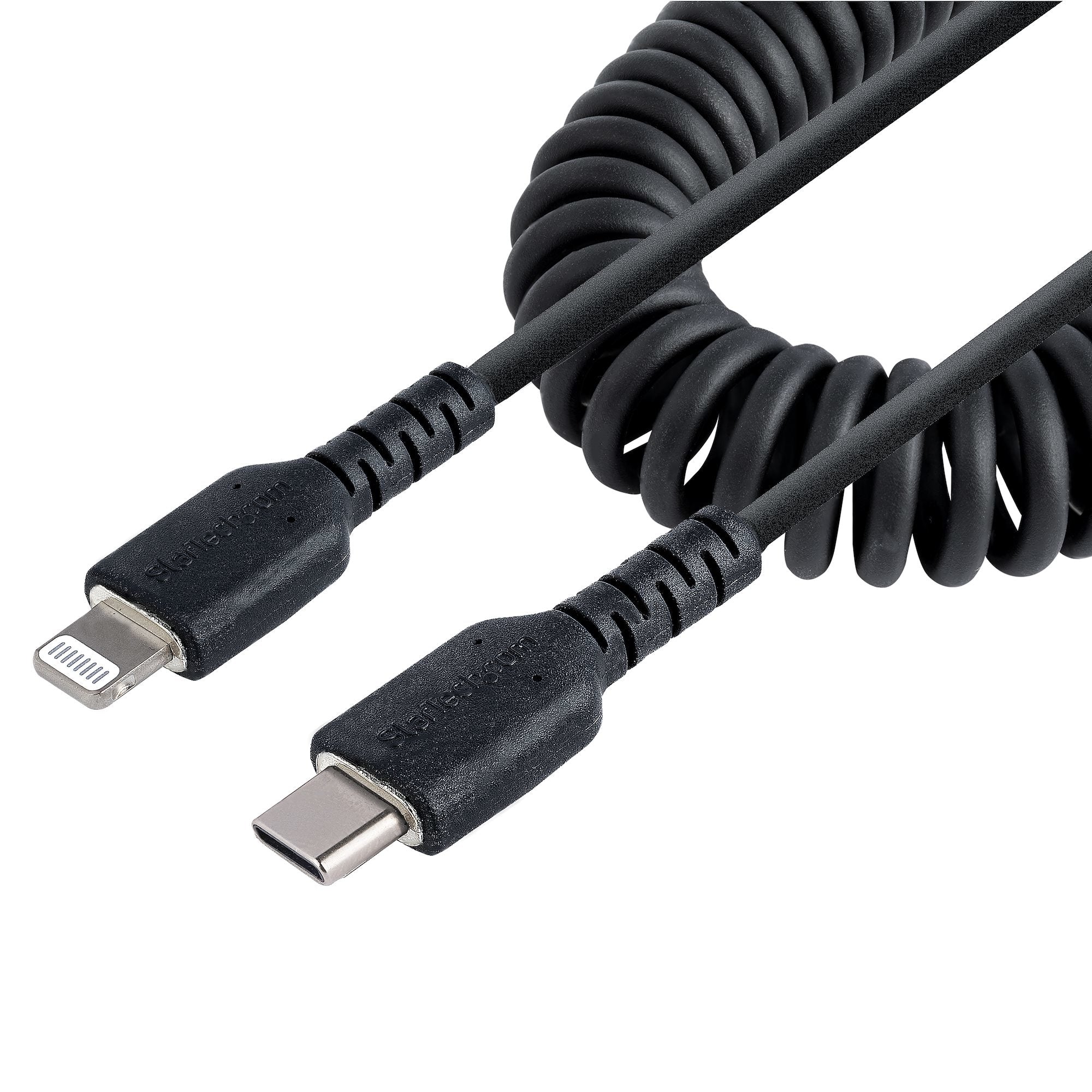 Cable 1M Usb-C A Lightning Mfi En Espiral Usb Tipo C Iphone