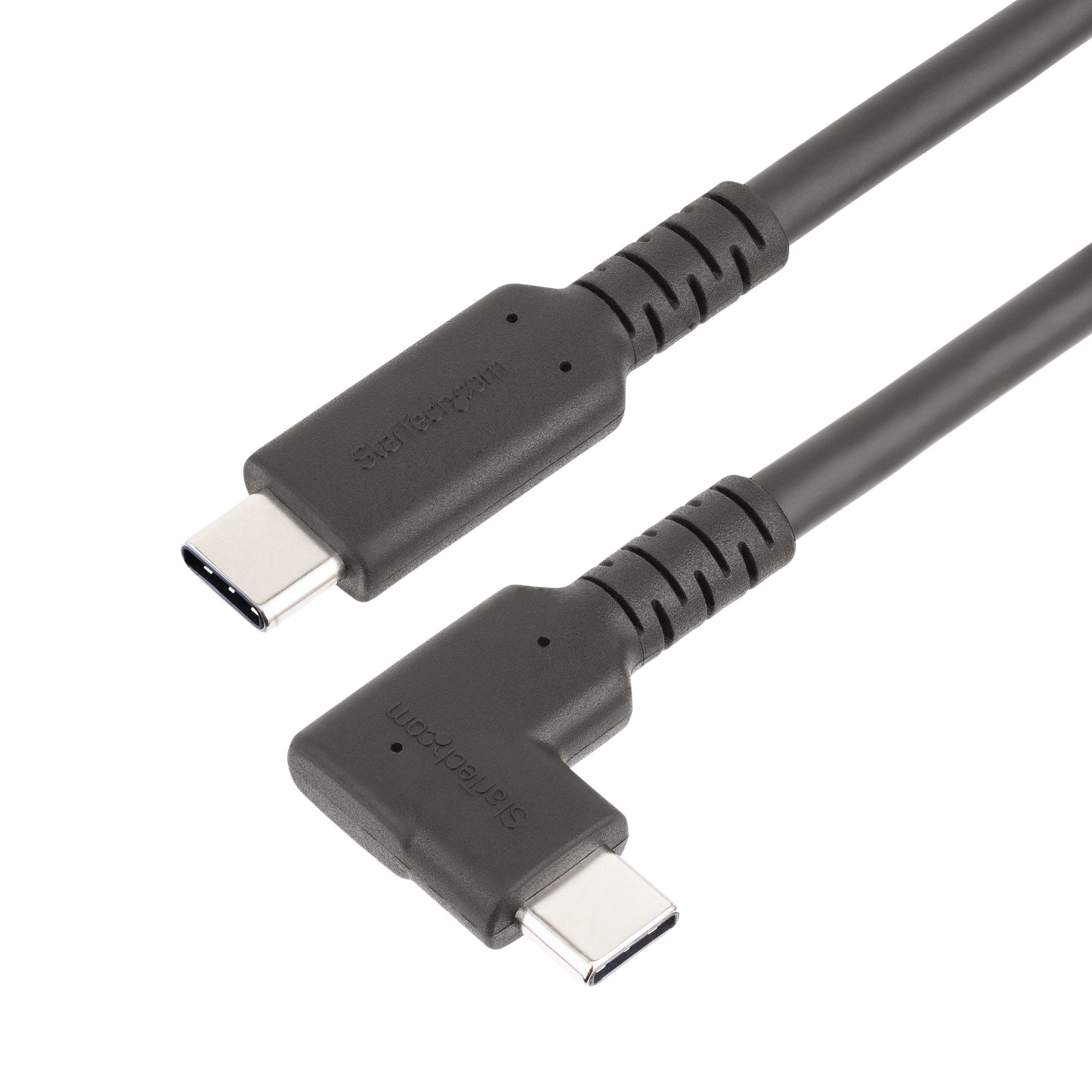 Cable 2M Usb-C Resistente Acodado A La Derecha Tipo C