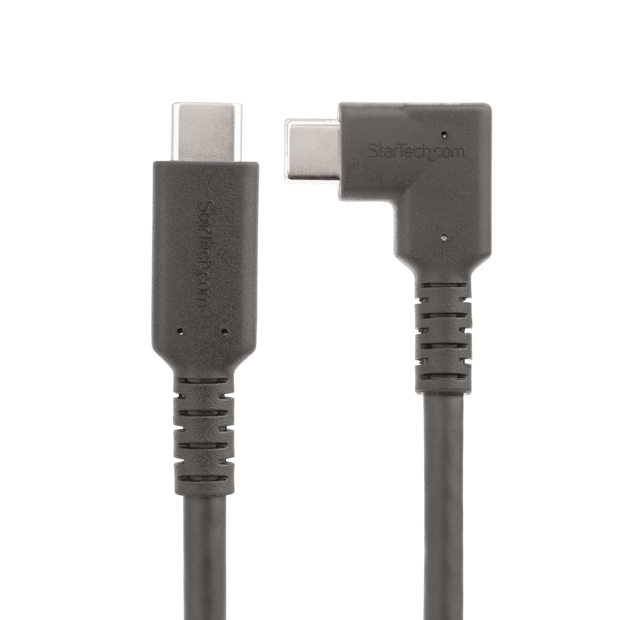 Cable 2M Usb-C Resistente Acodado A La Derecha Tipo C