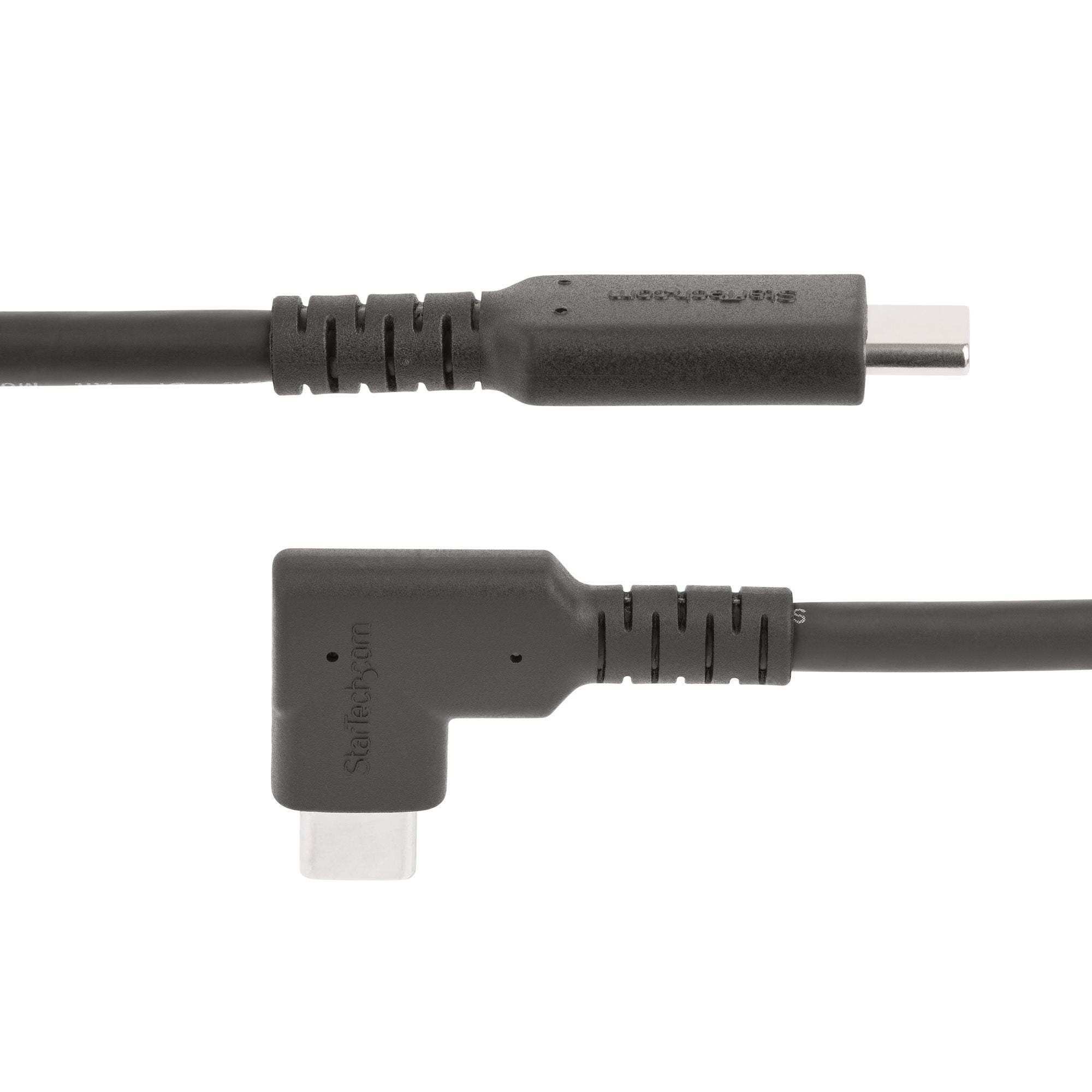 Cable 2M Usb-C Resistente Acodado A La Derecha Tipo C