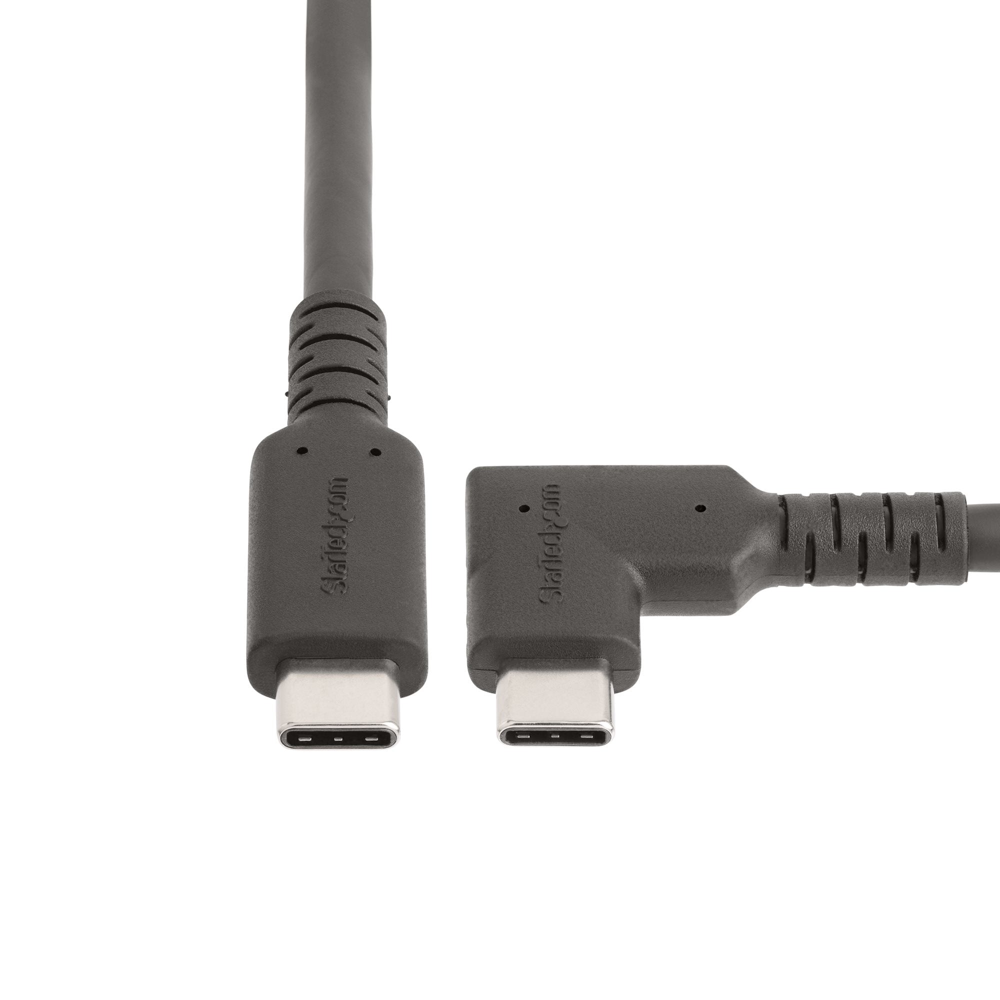 Cable 2M Usb-C Resistente Acodado A La Derecha Tipo C