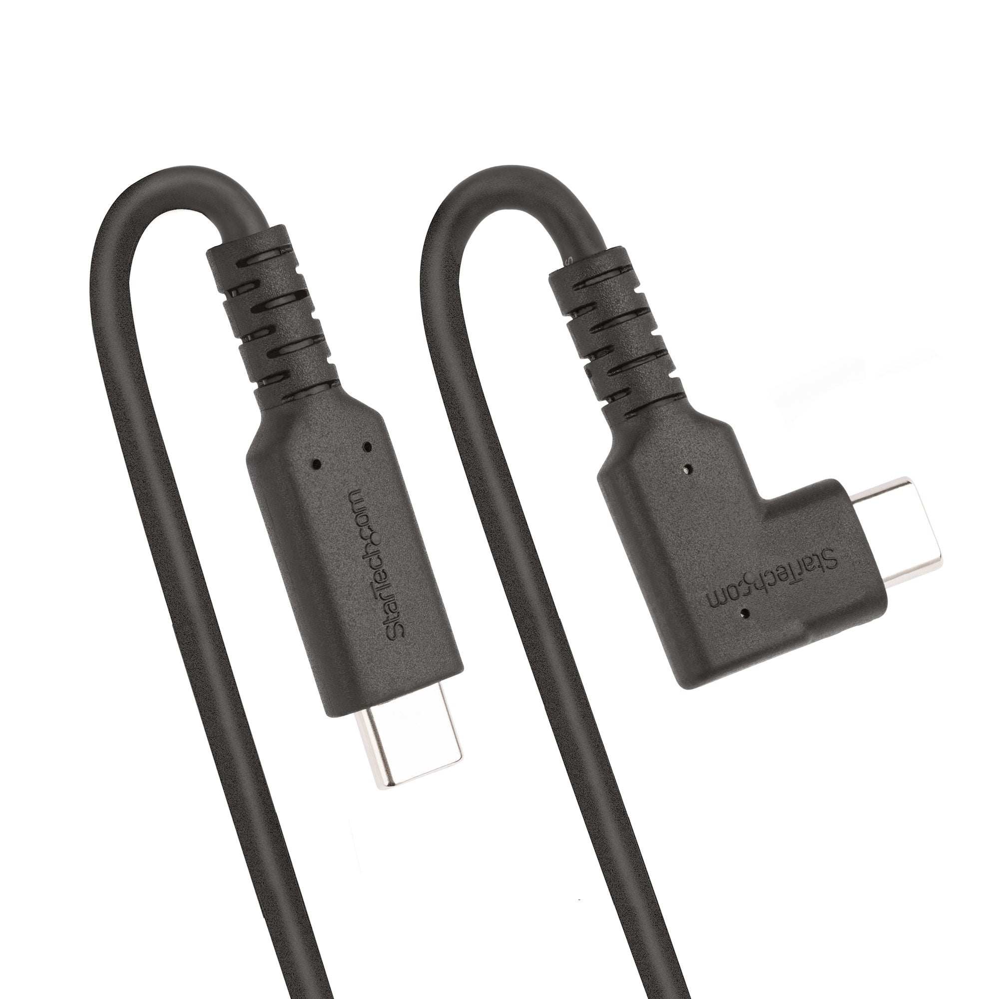 Cable 2M Usb-C Resistente Acodado A La Derecha Tipo C