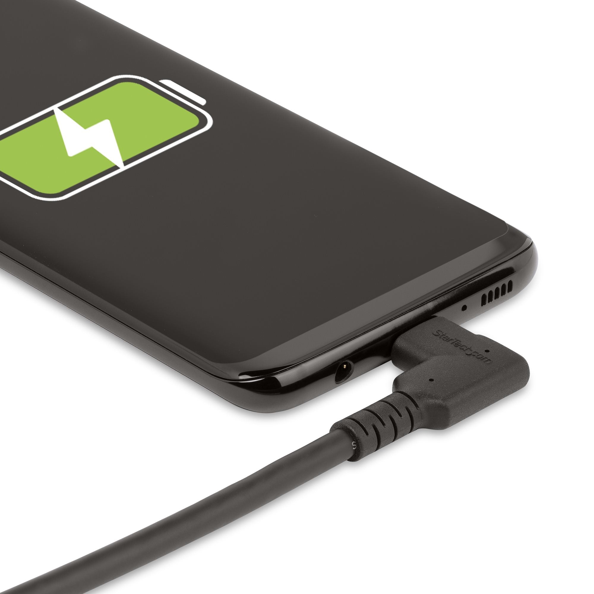 Cable 2M Usb-C Resistente Acodado A La Derecha Tipo C