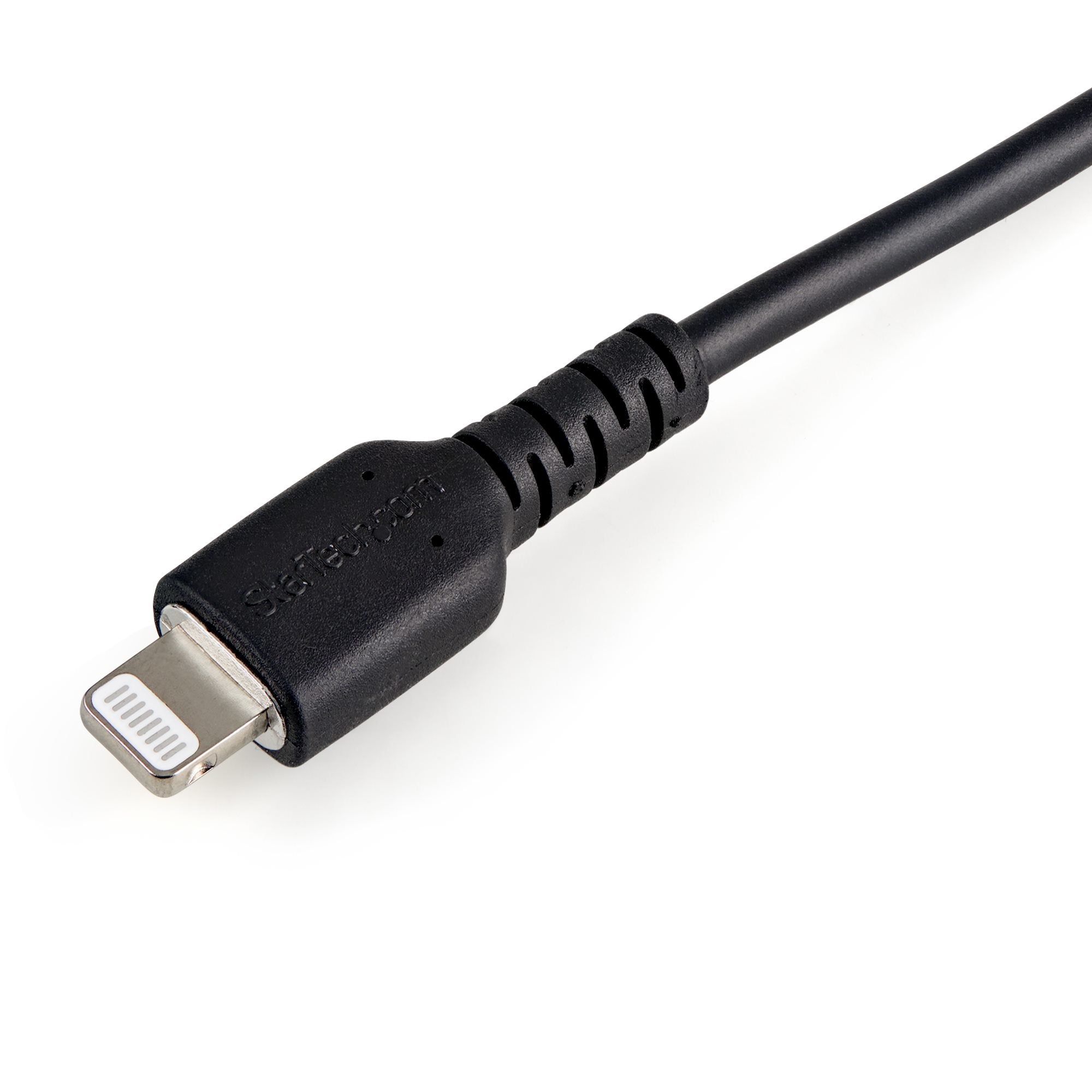 Cable Usb A Lightning Negro De 15Cm   Certificacion Mfi De Apple