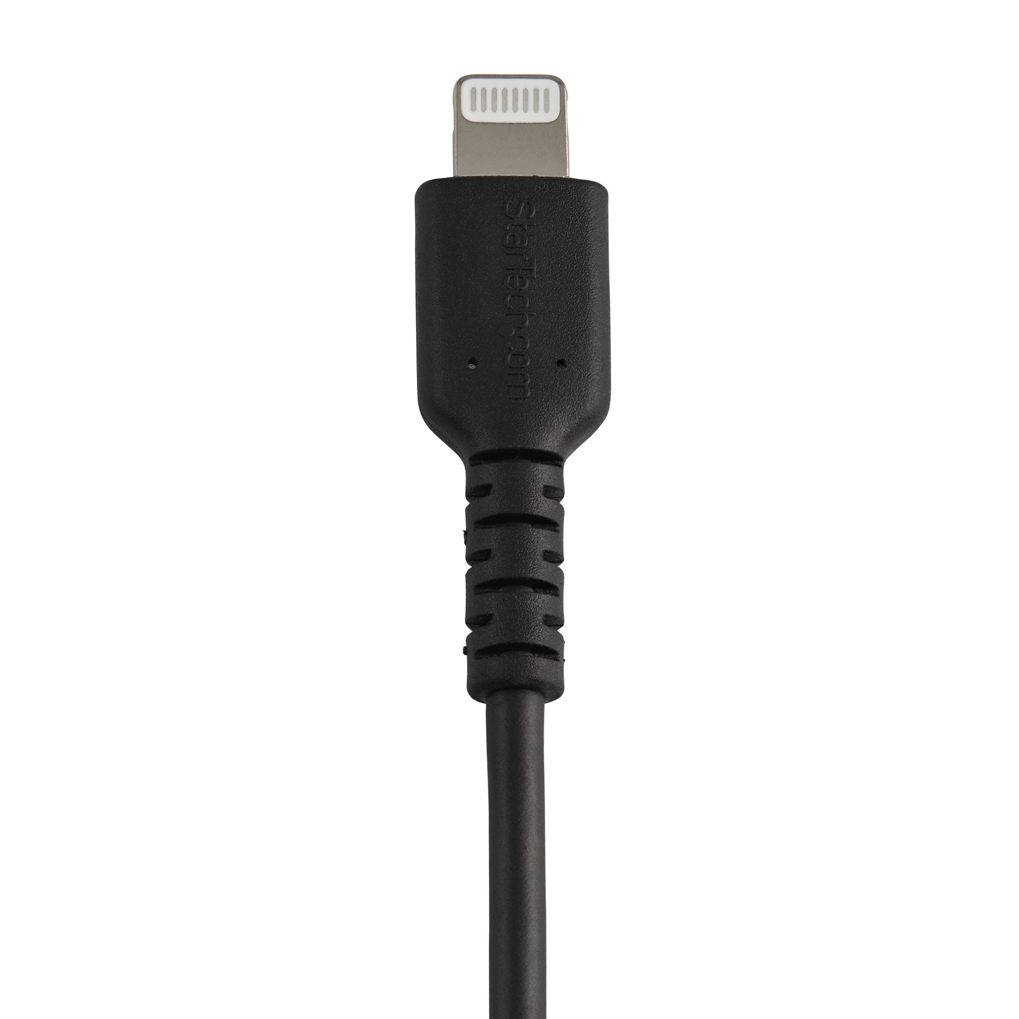 Cable Usb A Lightning Negro De 15Cm   Certificacion Mfi De Apple