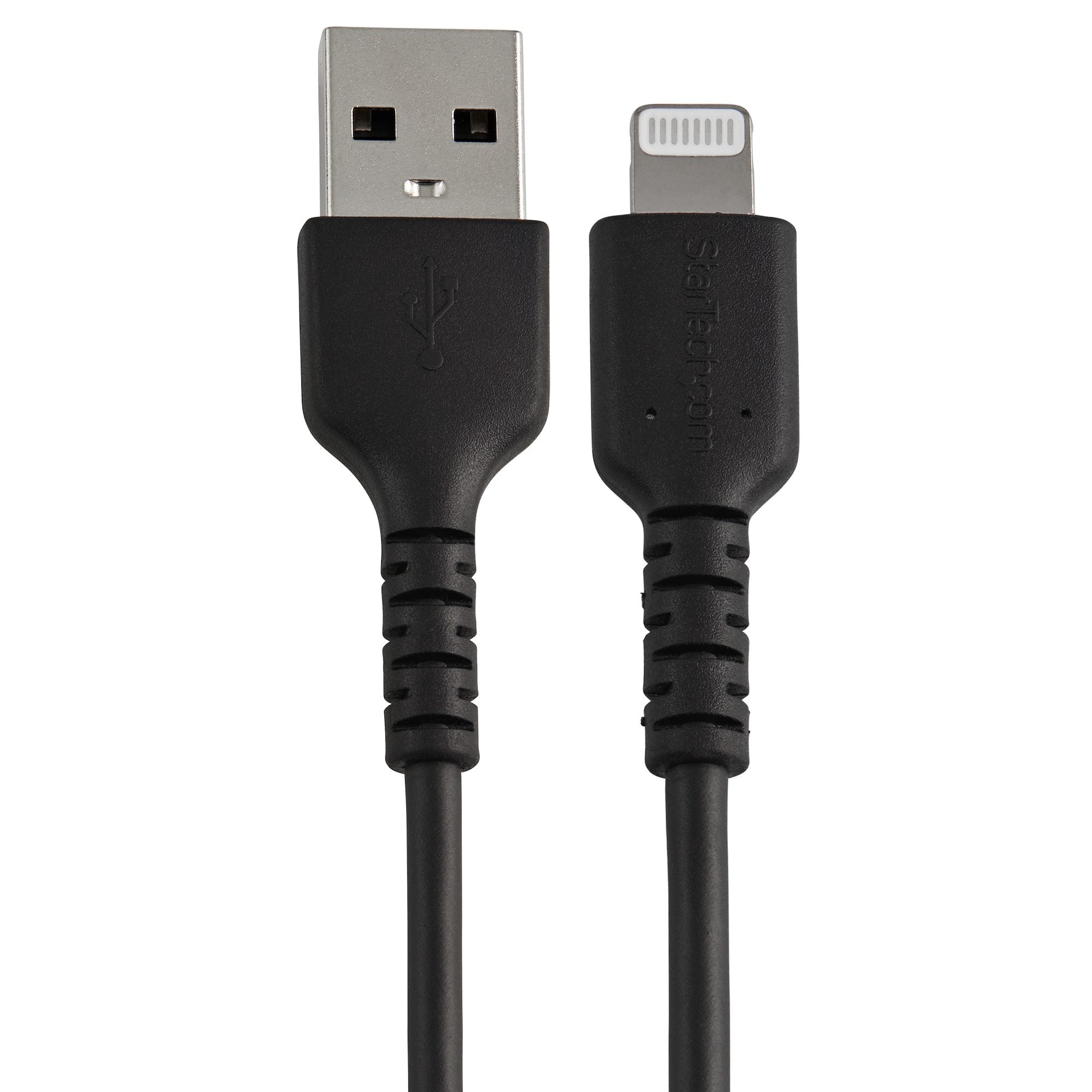 Cable Usb A Lightning Negro De 15Cm   Certificacion Mfi De Apple