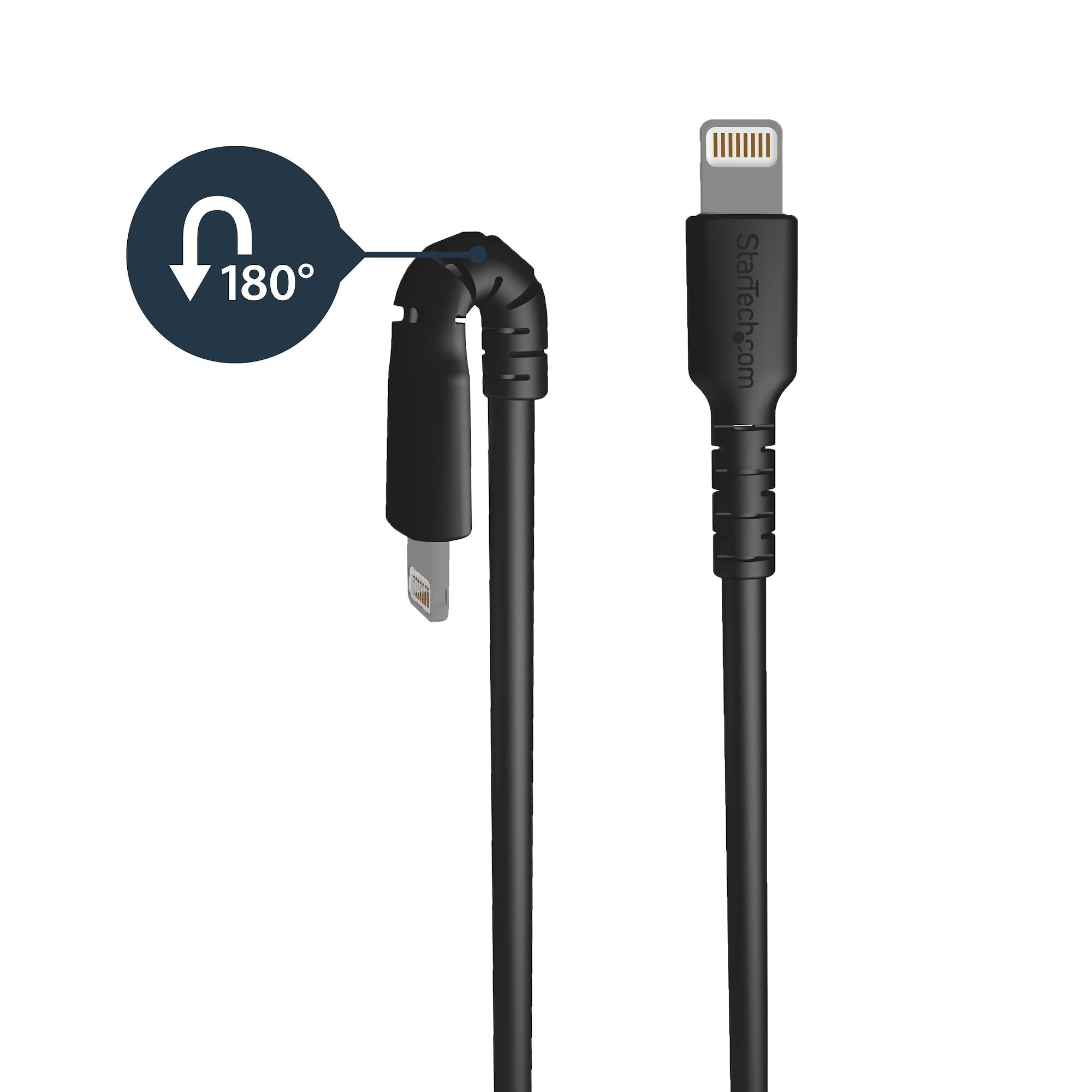 Cable De 2M Usb A Lightning Certificado Mfi Apple Negro