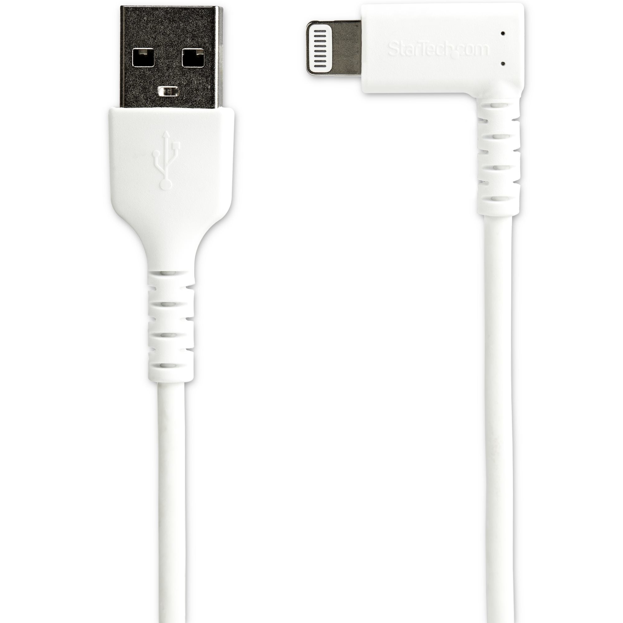 Cable Acodado Usb A Lightning Para Iphone De 2M - Mfi - Blanco