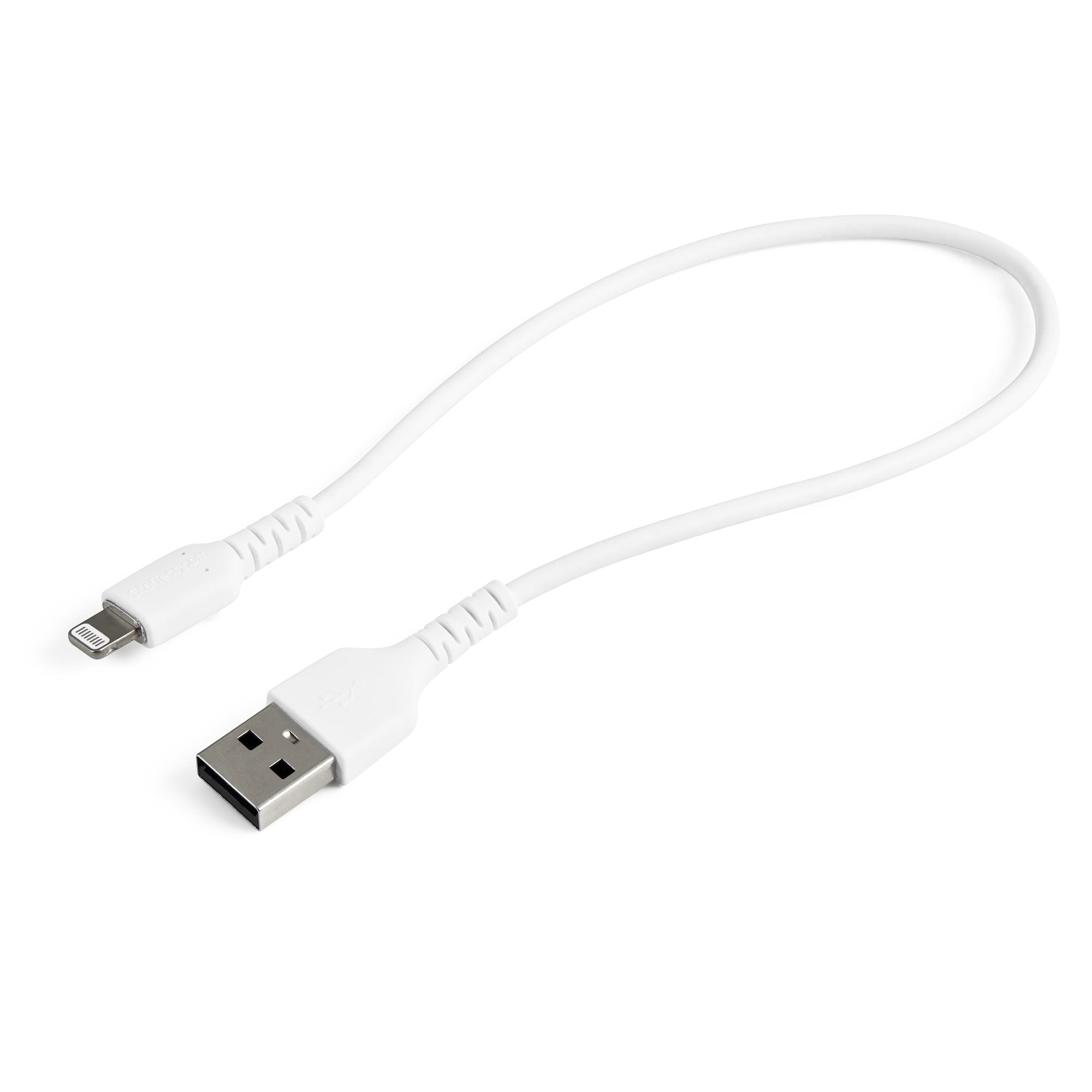 Cable Usb A Lightning Blanco De 30Cm   Certificacion Mfi Apple