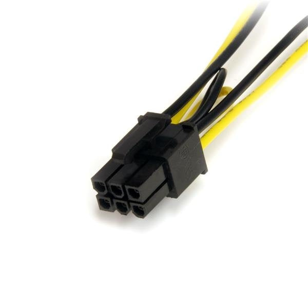 Cable Adaptador 15Cm De Poder Sata A Conector 6 Pines Corrient.