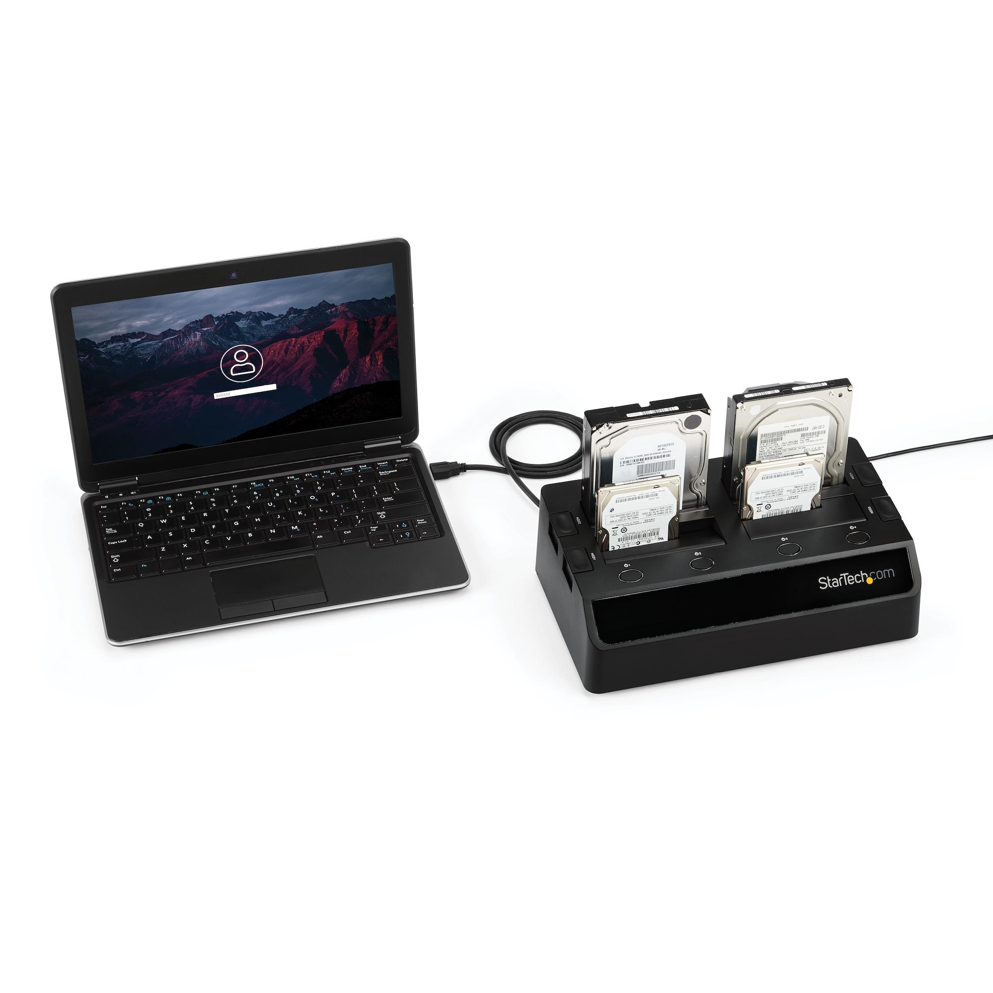 Docking Station Usb 3.0 Sata 4 Bahias 2.5 Y 3.5 Para Disco Du.O